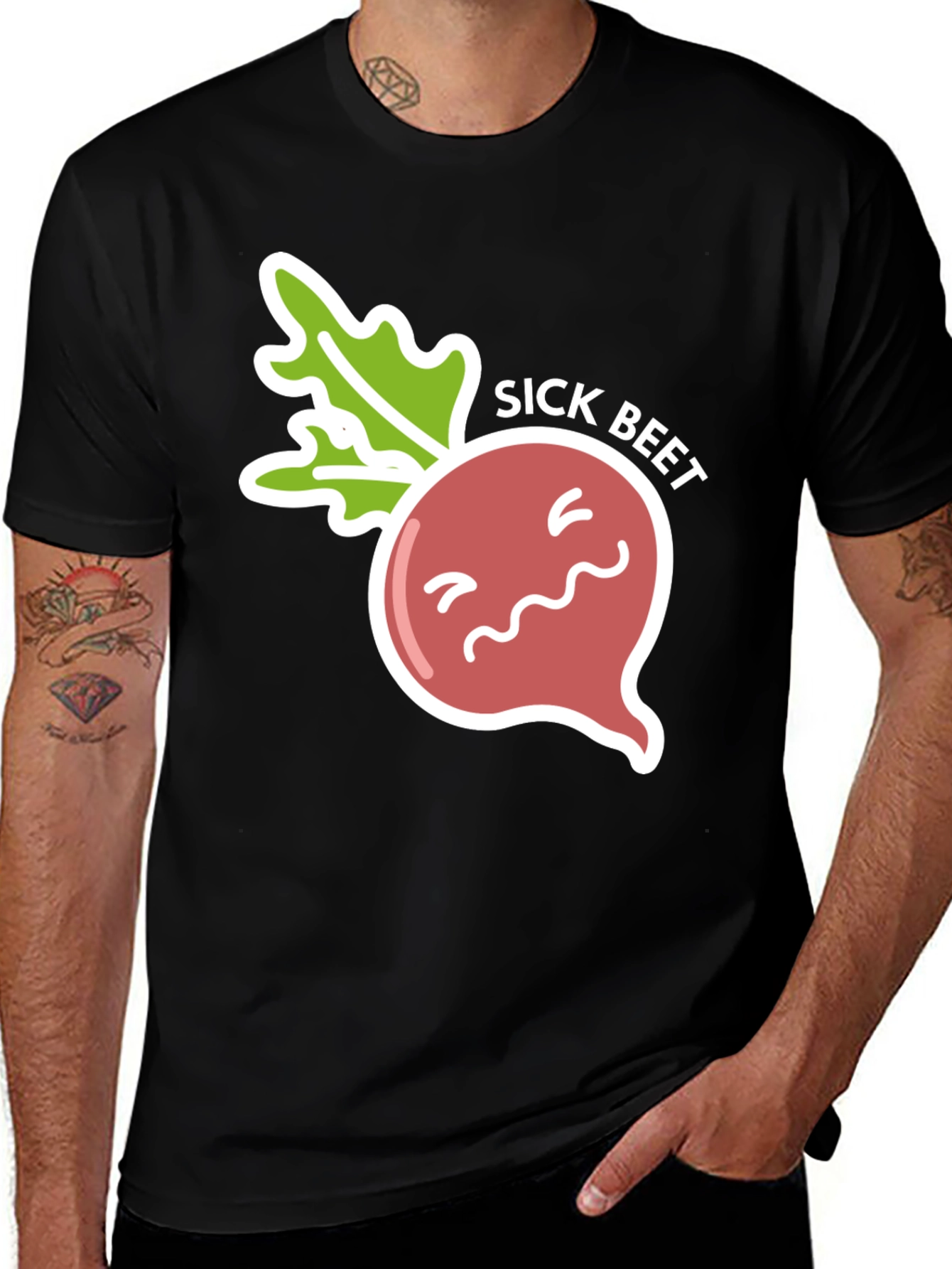 Sick Beet Graphic T-Shirt - Funny Foodie Tee