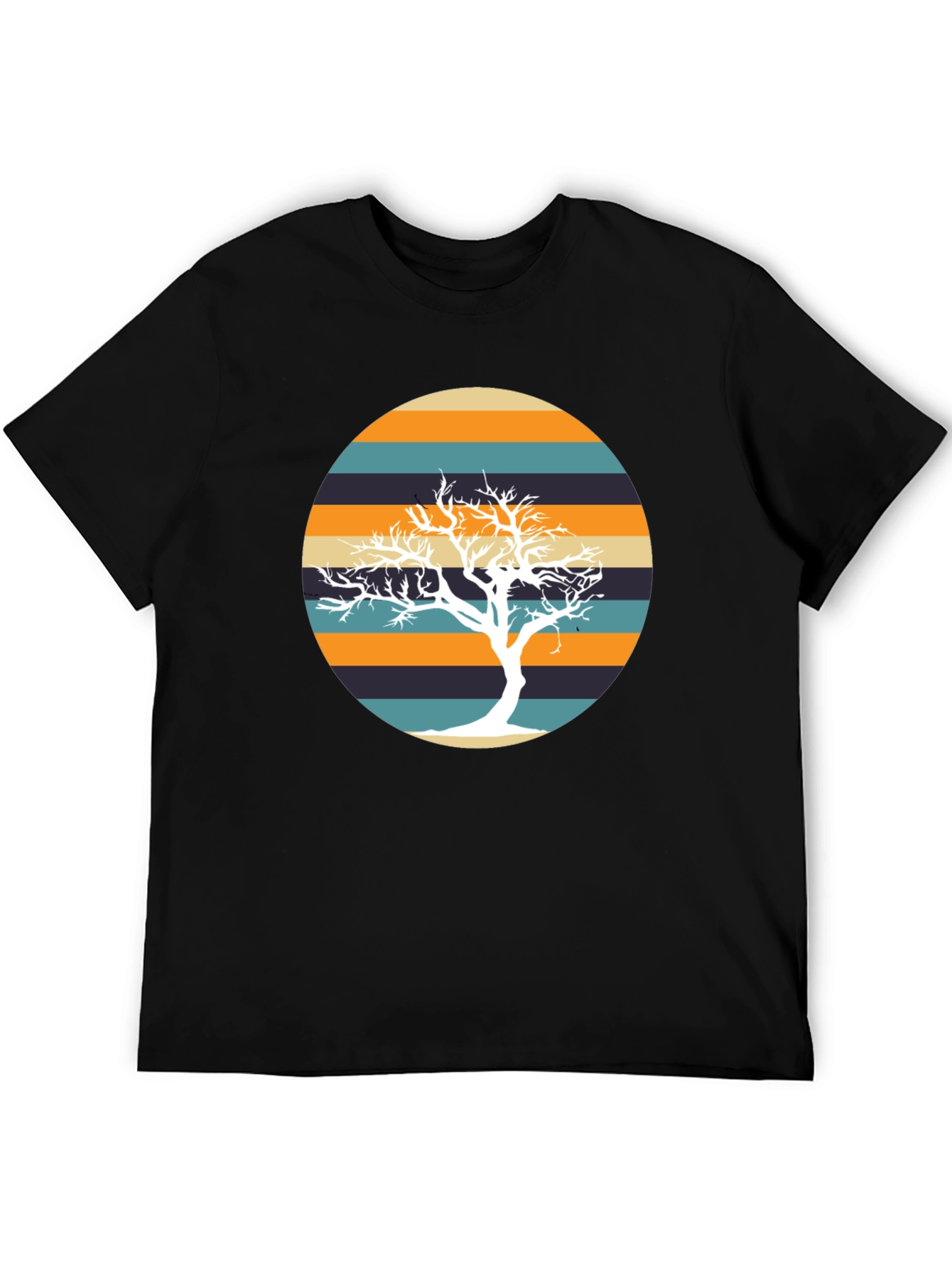 Retro Tree Graphic Tee - Stylish Casual Wear