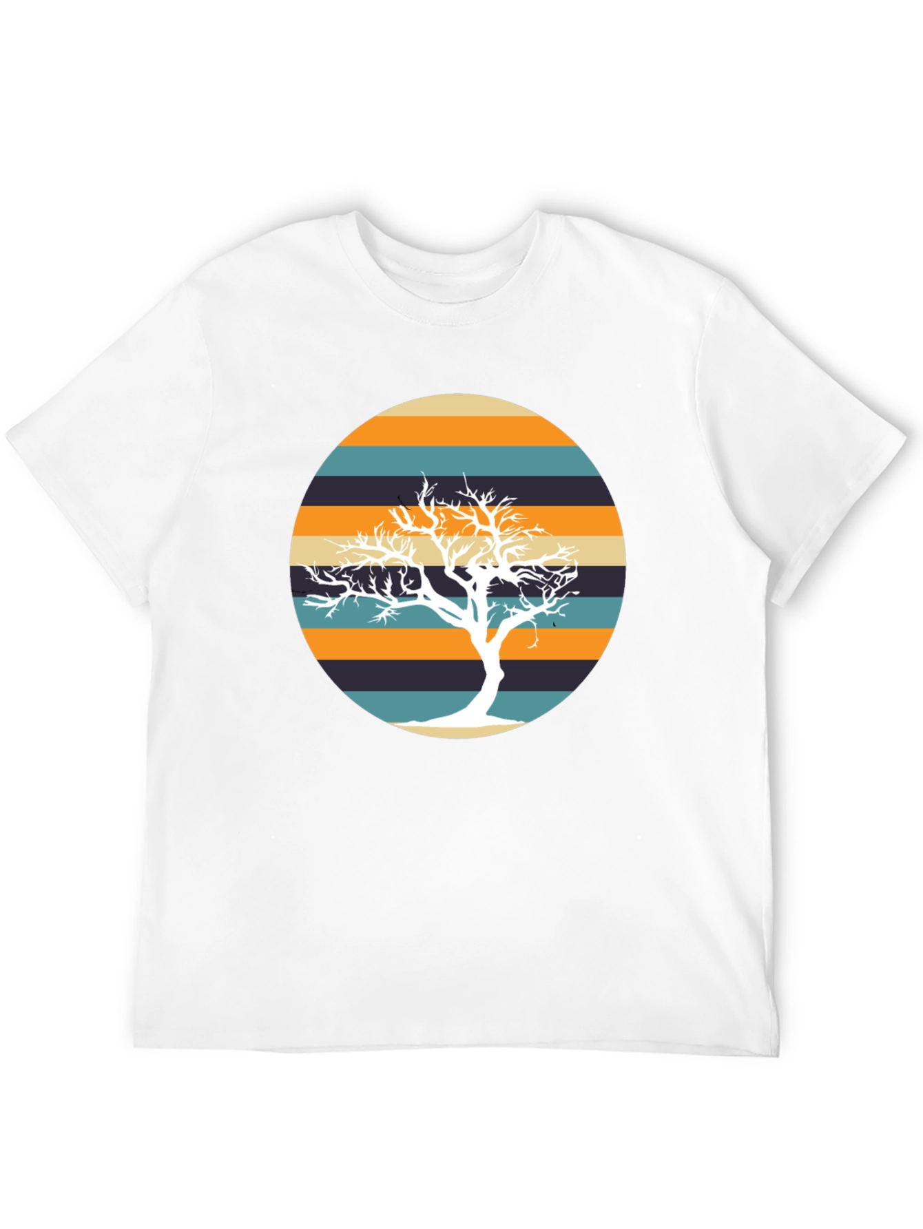 Retro Tree Graphic Tee - Stylish Casual Wear
