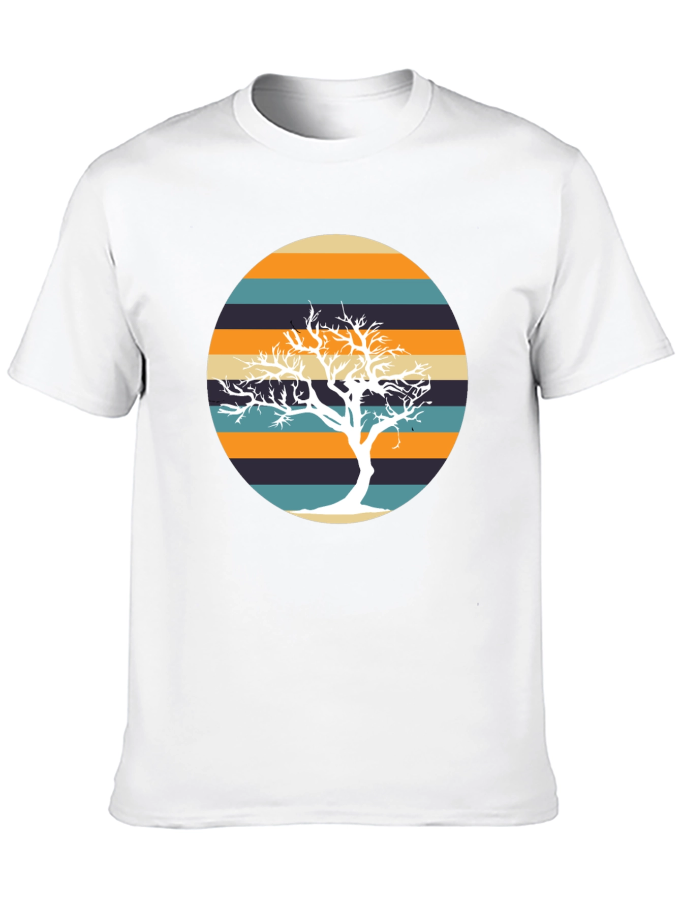 Retro Tree Graphic Tee - Stylish Casual Wear