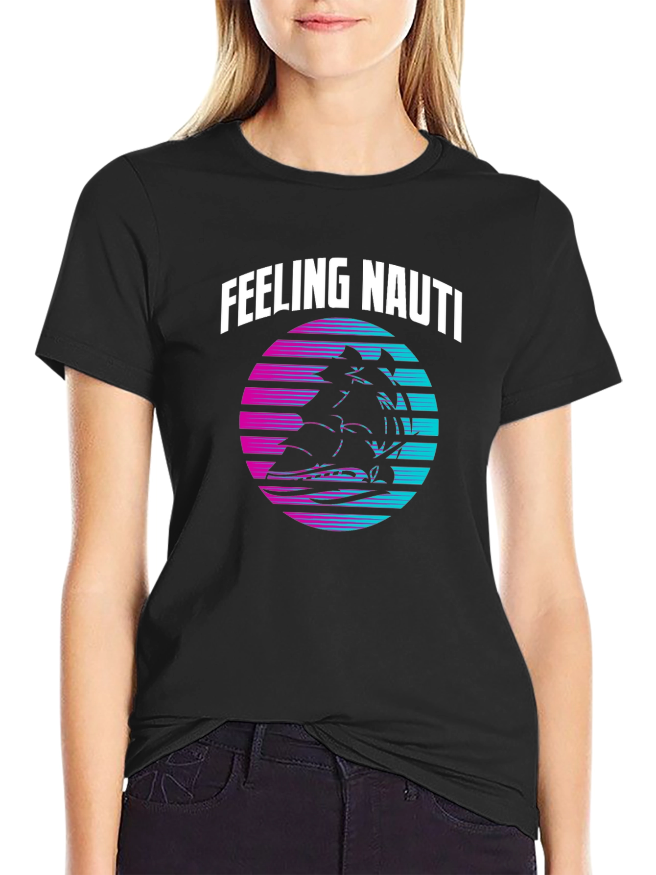 Feeling Nauti T-Shirt - Retro Nautical Design