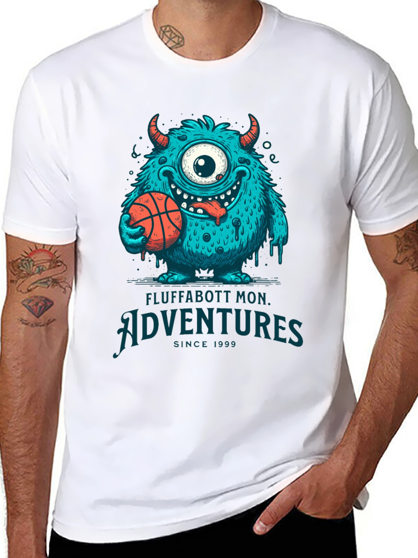 Fluffabott Adventures Monster Graphic Tee