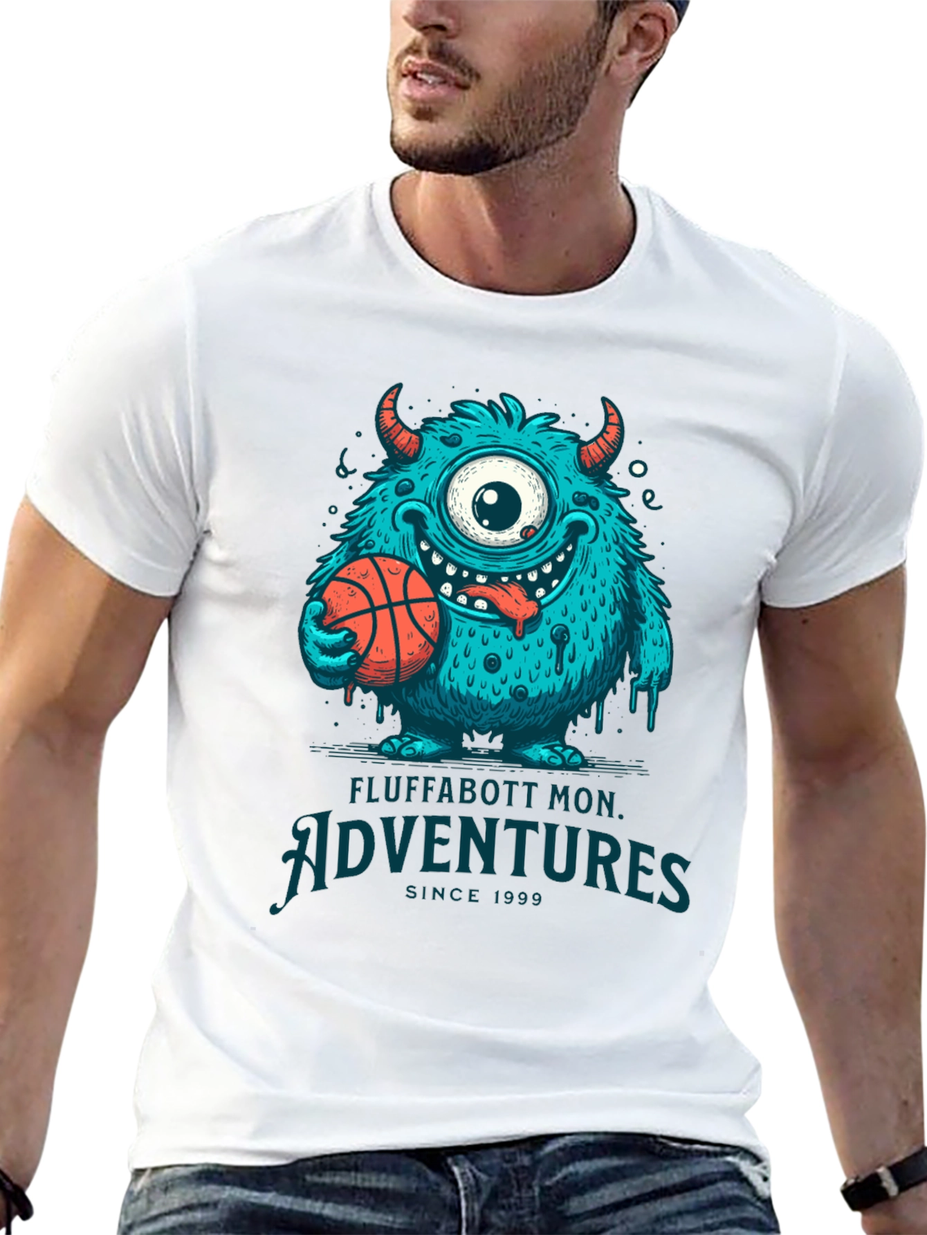 Fluffabott Adventures Monster Graphic Tee