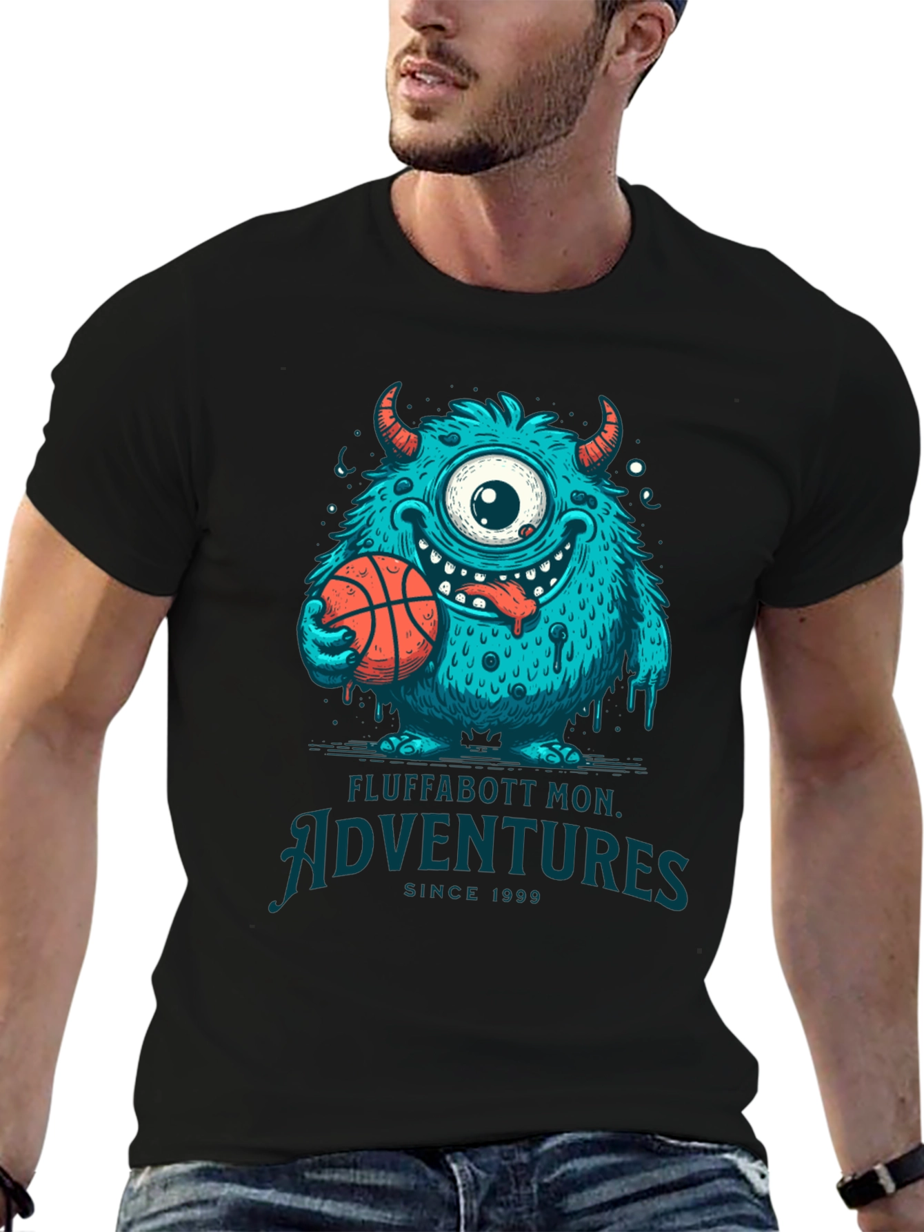 Fluffabott Adventures Monster Graphic Tee