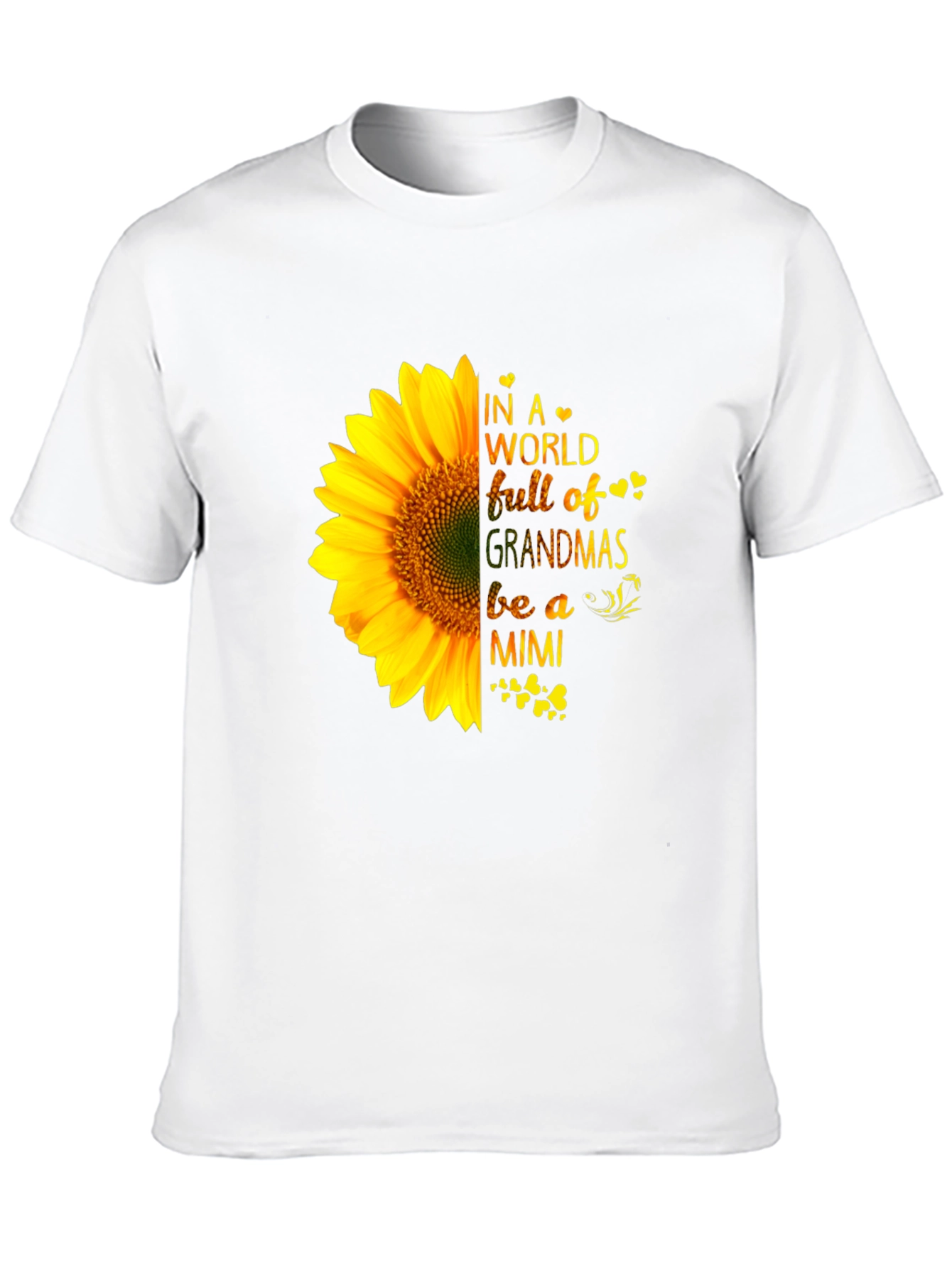 Sunflower Grandmas Mimi Black T-Shirt