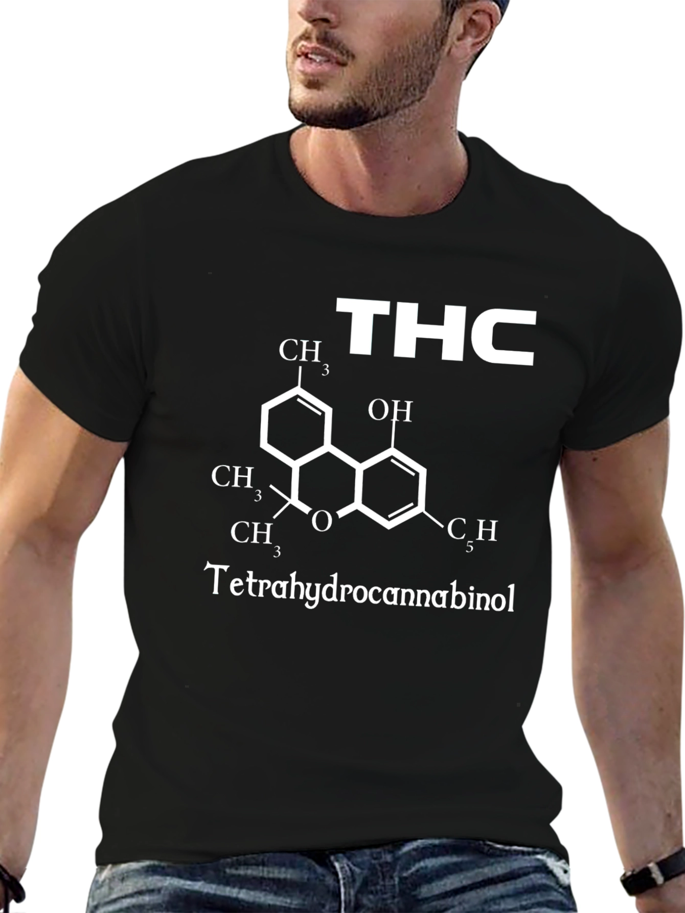 THC Molecule Graphic T-Shirt