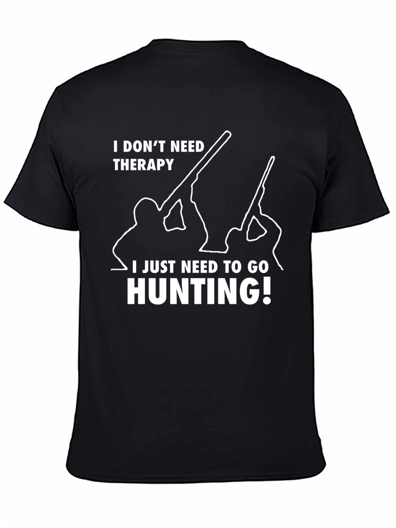 Hunting Therapy T-Shirt - Mens Funny Graphic Tee
