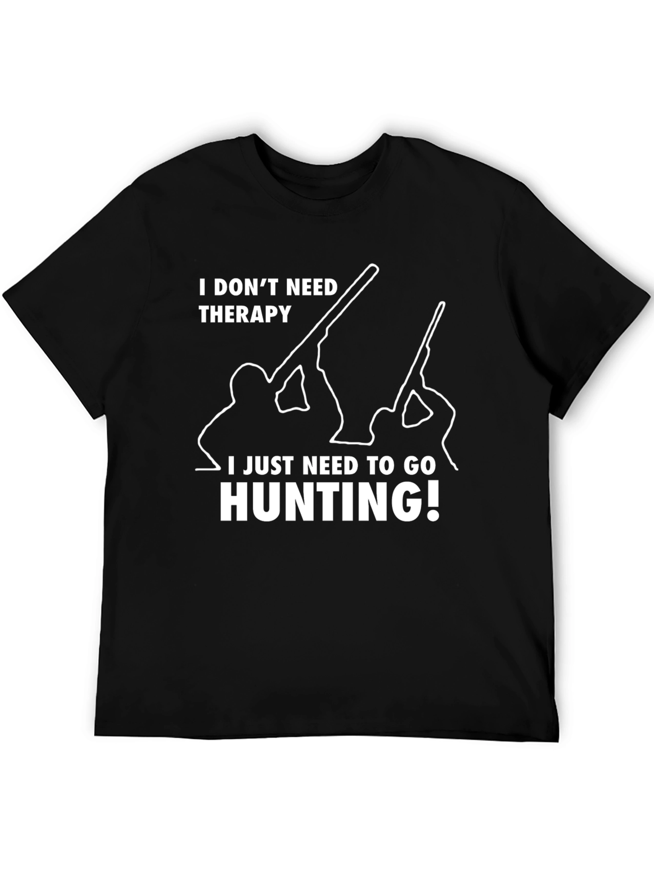 Hunting Therapy T-Shirt - Mens Funny Graphic Tee