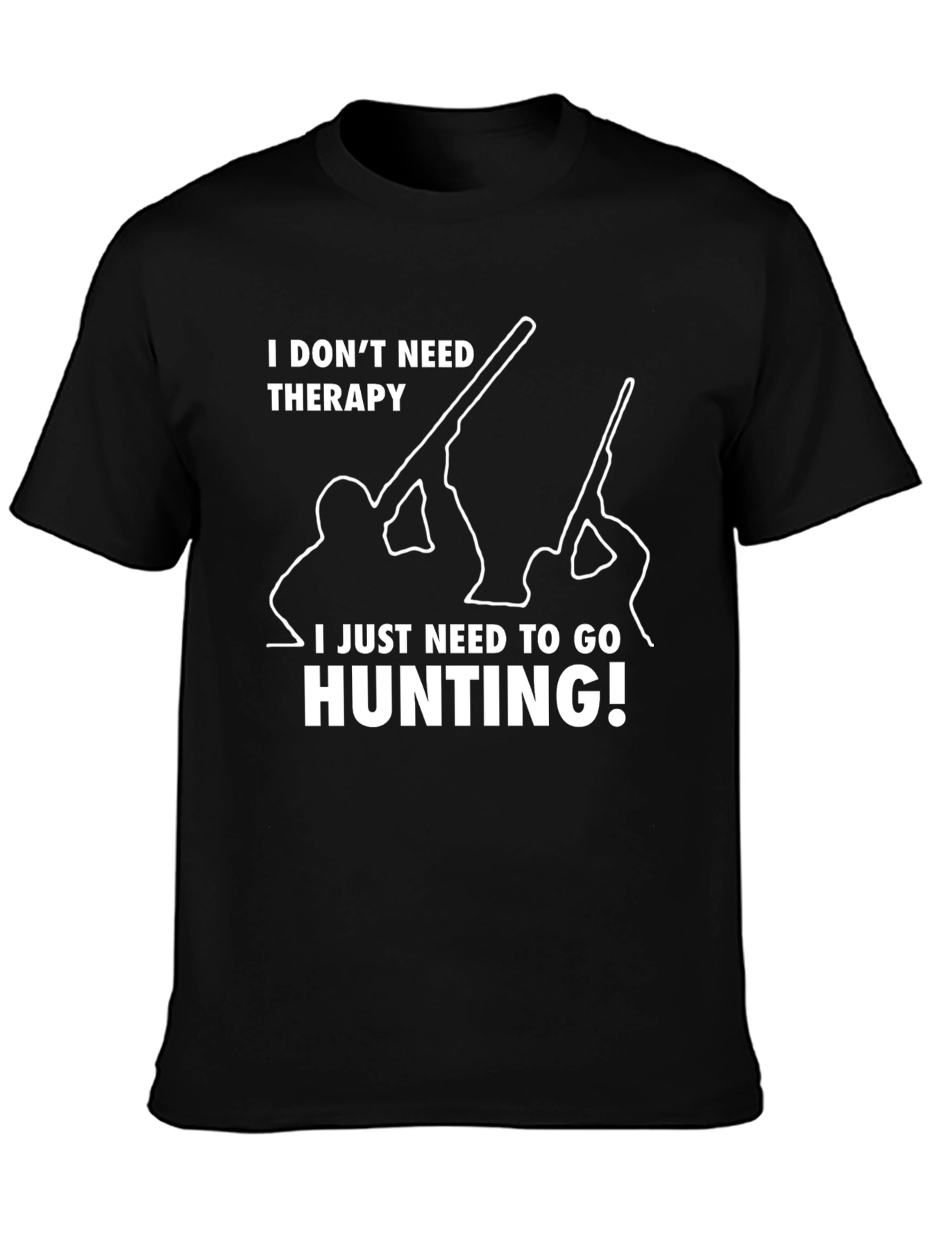 Hunting Therapy T-Shirt - Mens Funny Graphic Tee