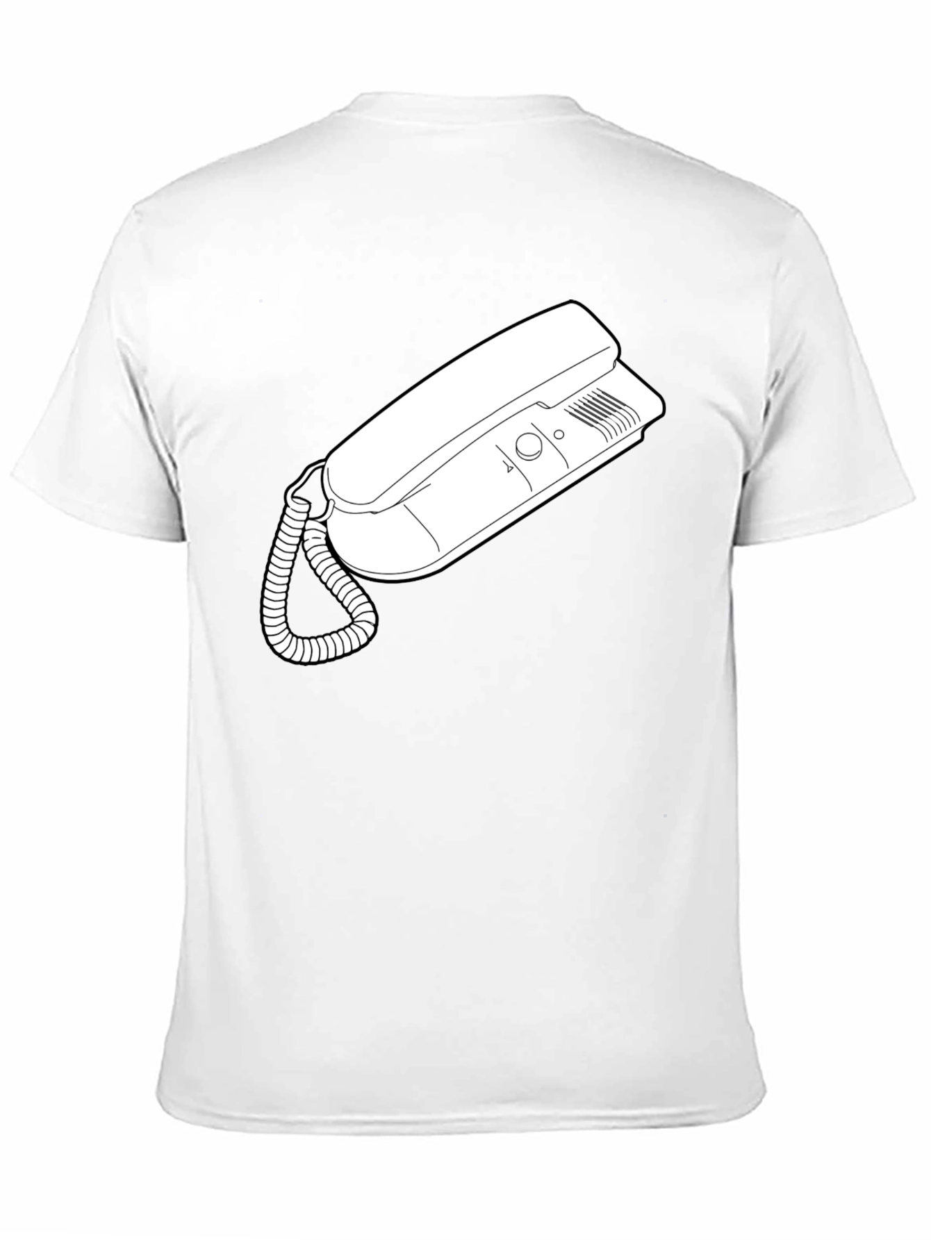 Retro Phone Graphic Tee - Classic Style