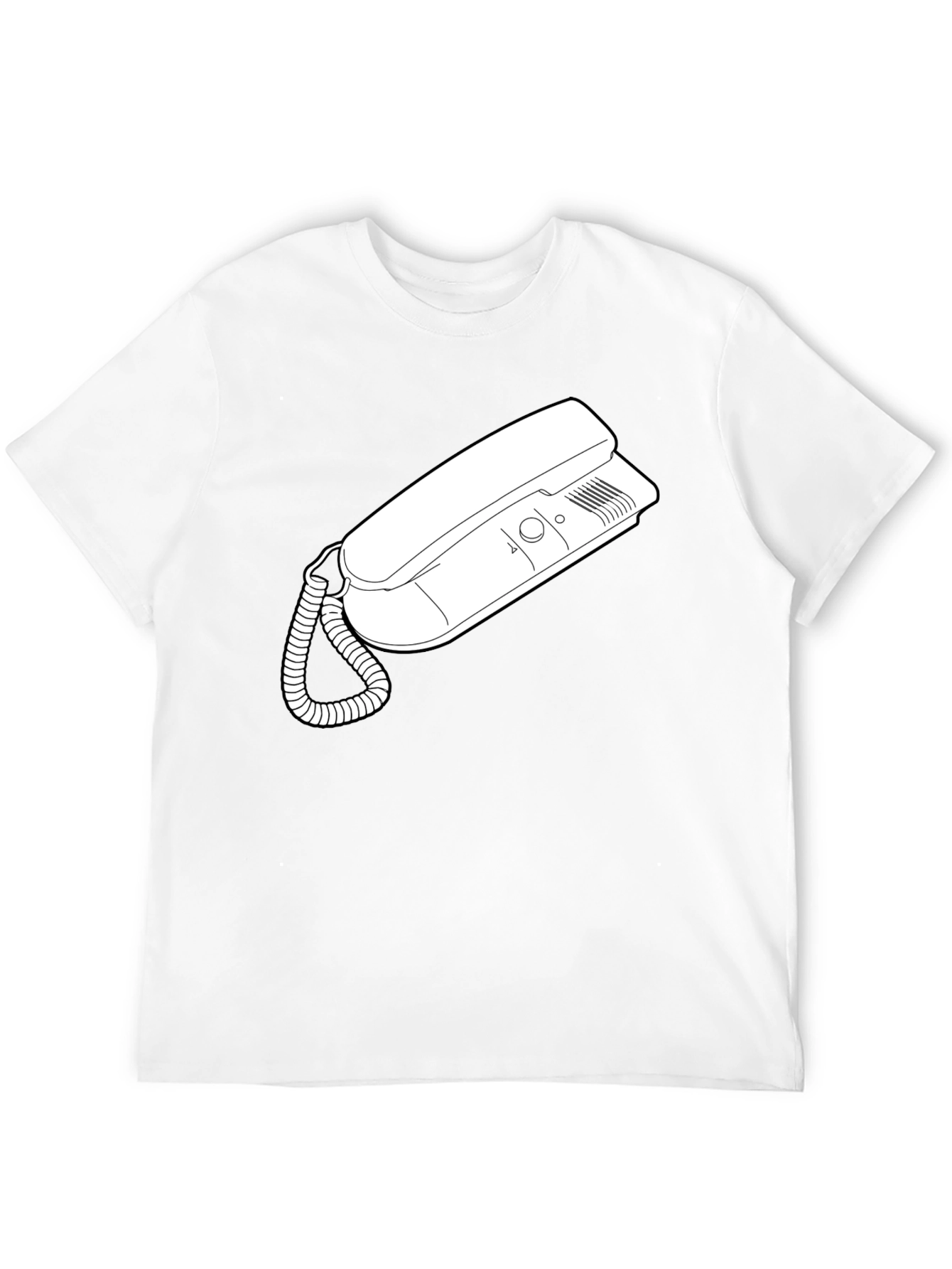 Retro Phone Graphic Tee - Classic Style
