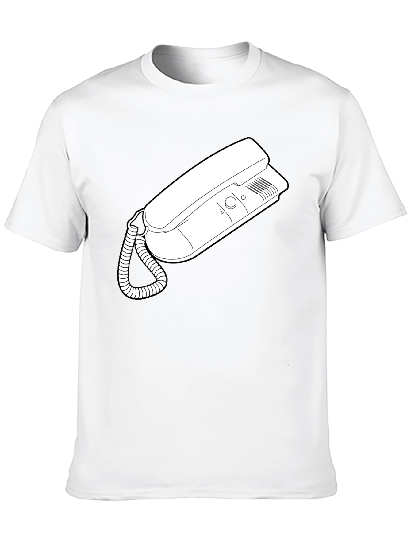 Retro Phone Graphic Tee - Classic Style