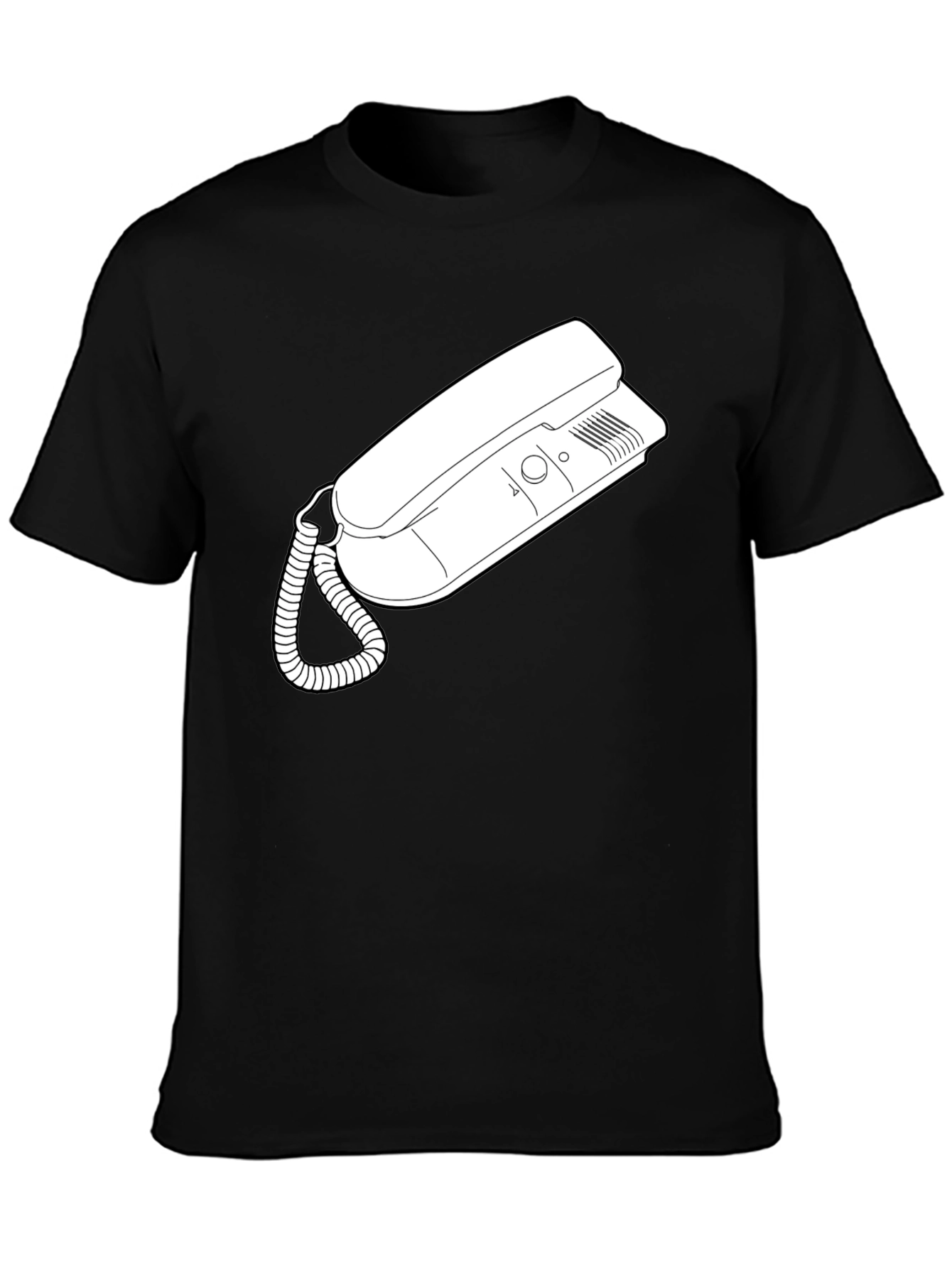 Retro Phone Graphic Tee - Classic Style
