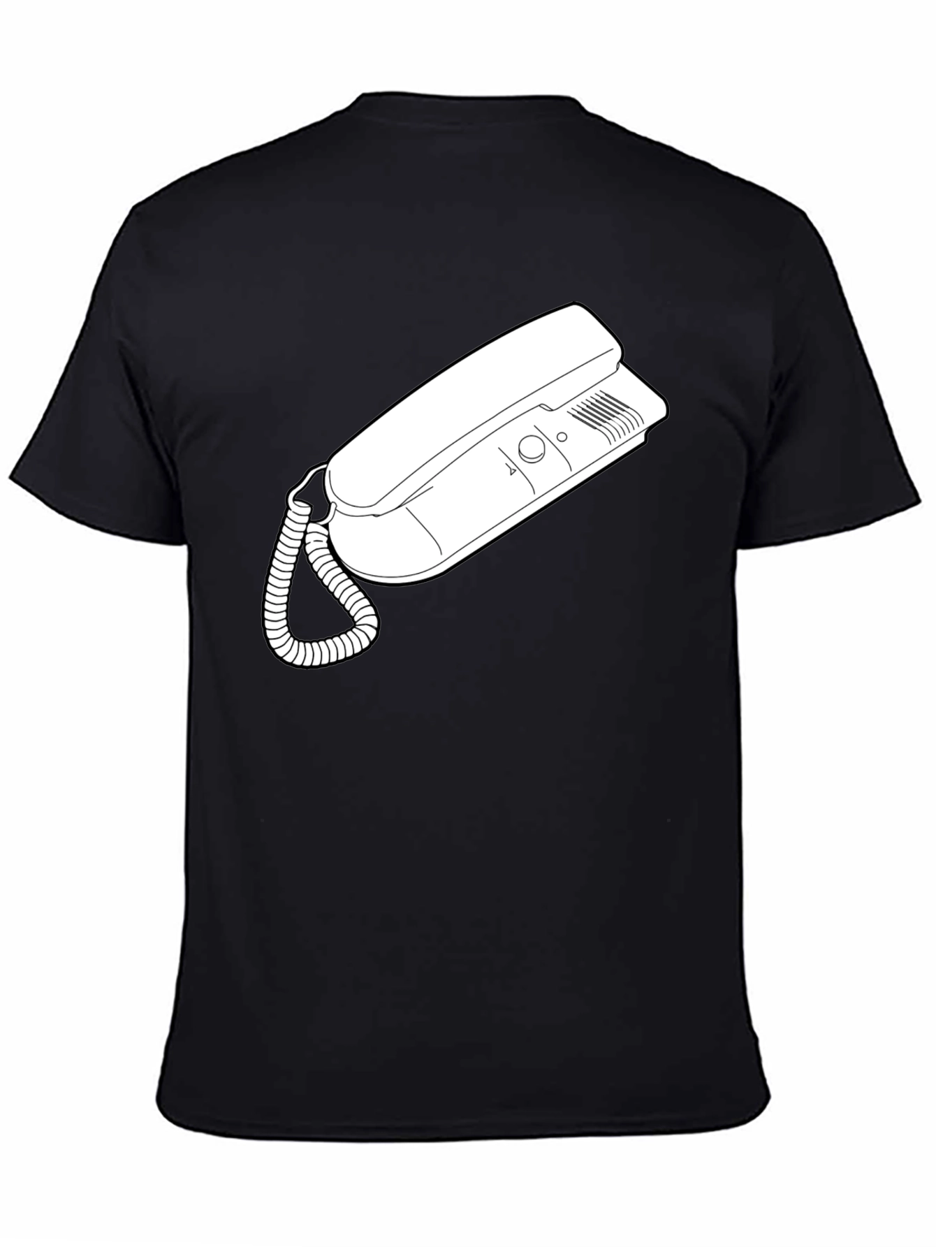 Retro Phone Graphic Tee - Classic Style