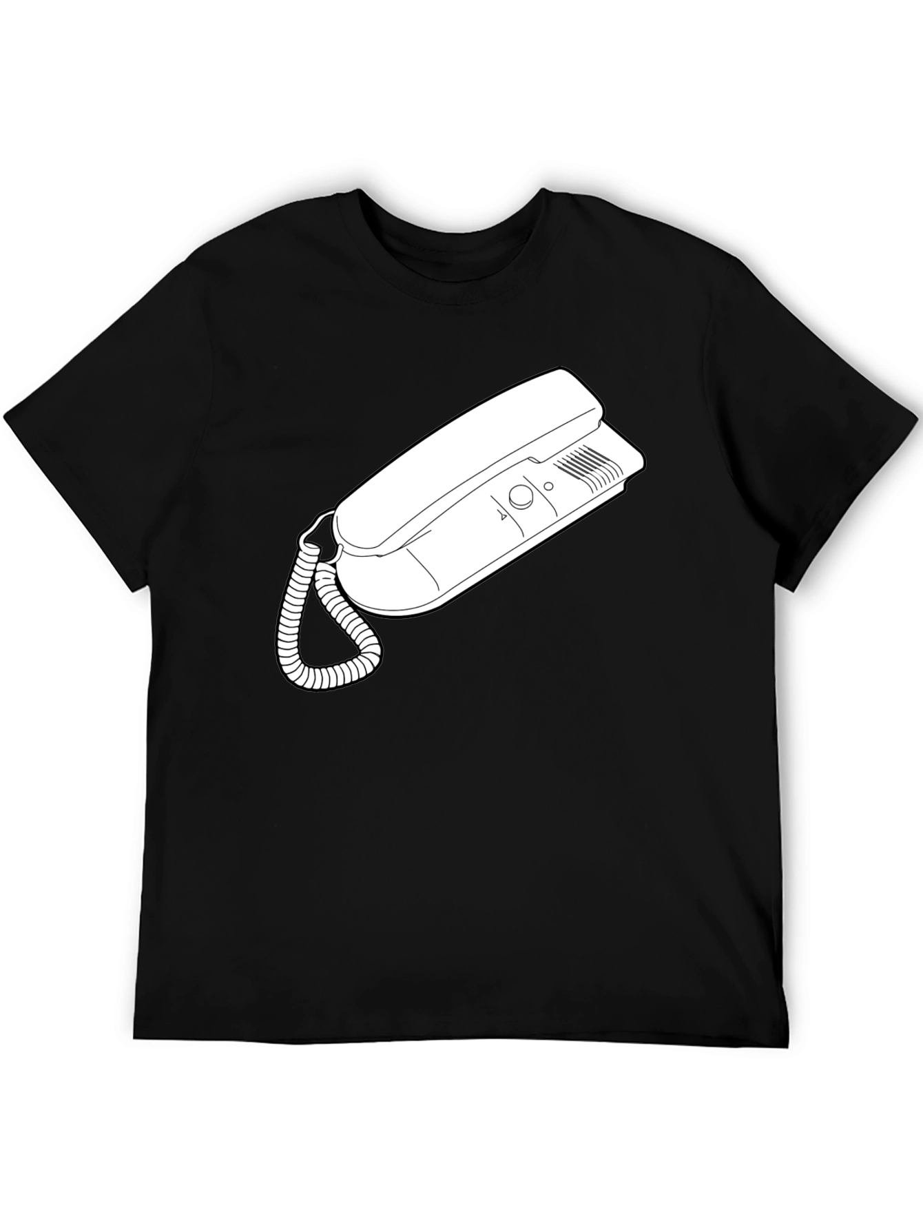 Retro Phone Graphic Tee - Classic Style