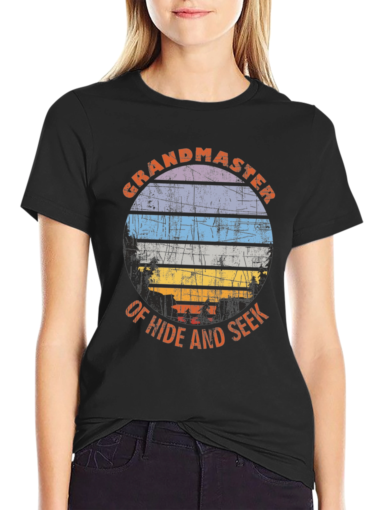 Grandmaster of Hide and Seek Retro T-Shirt