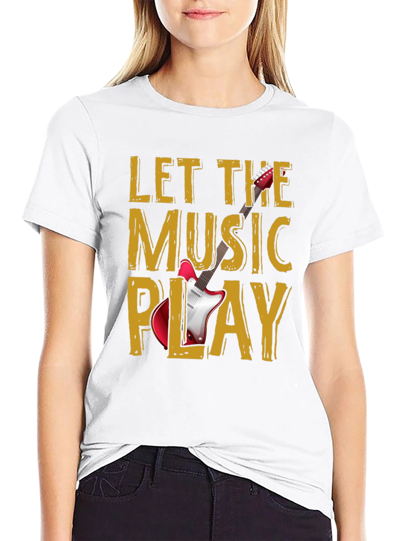 Let The Music Play Graphic T-Shirt