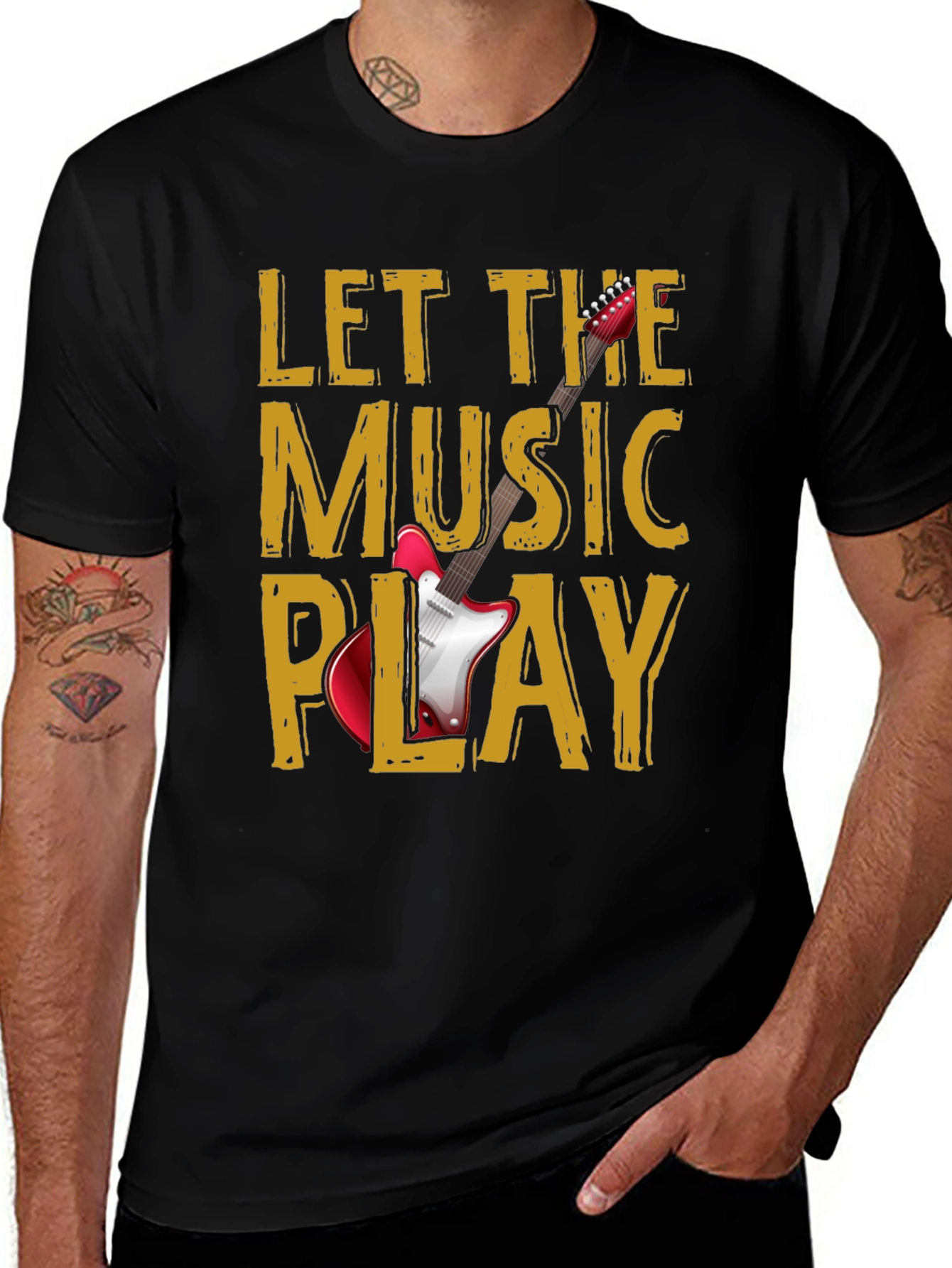 Let The Music Play Graphic T-Shirt