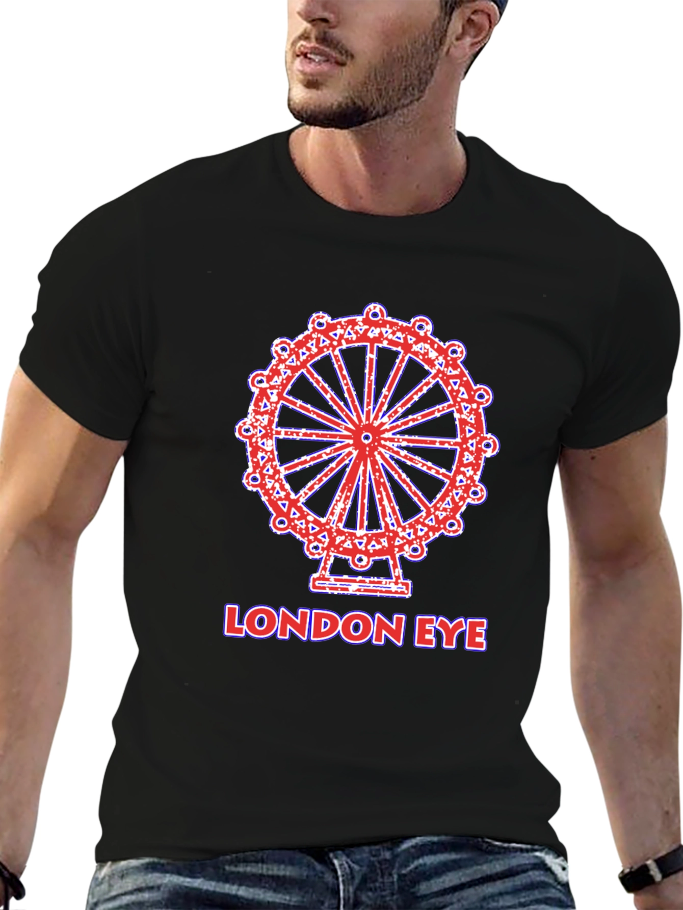 London Eye Graphic Tee - Black
