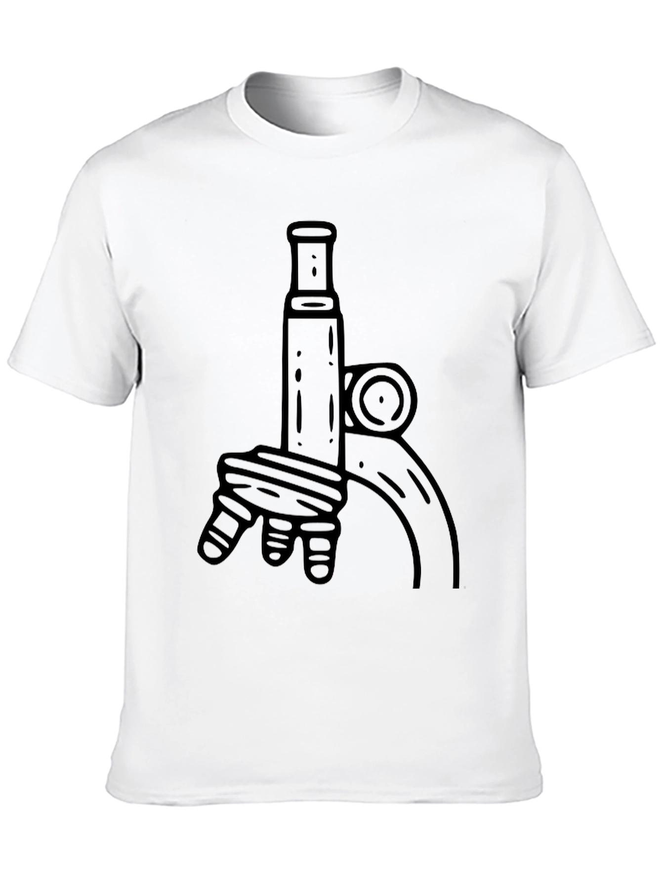 Microscope Graphic Tee - Science Lovers T-Shirt
