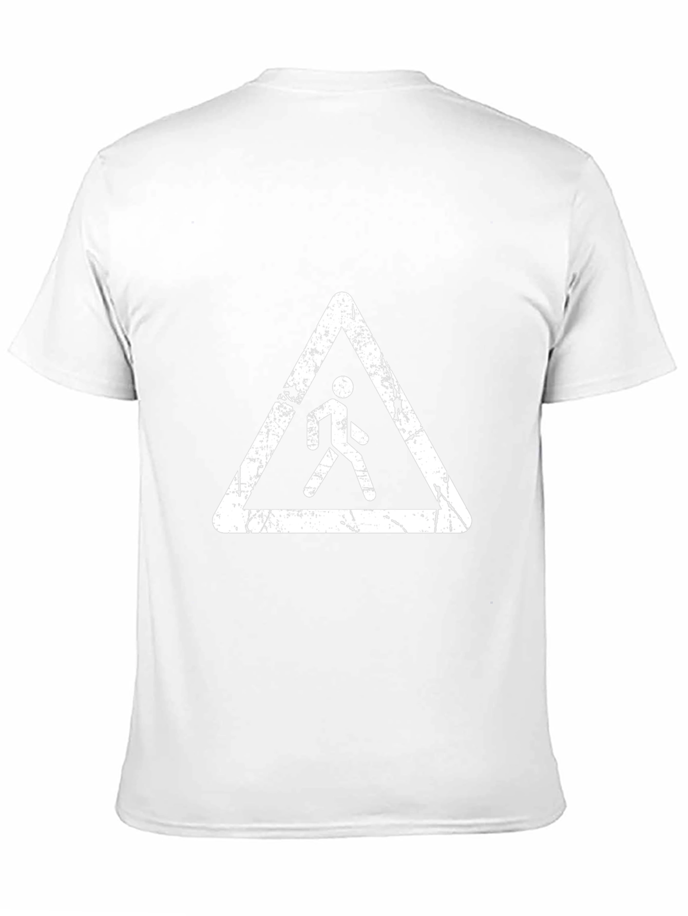 Pedestrian Crossing Graphic T-Shirt - Black Cotton Tee