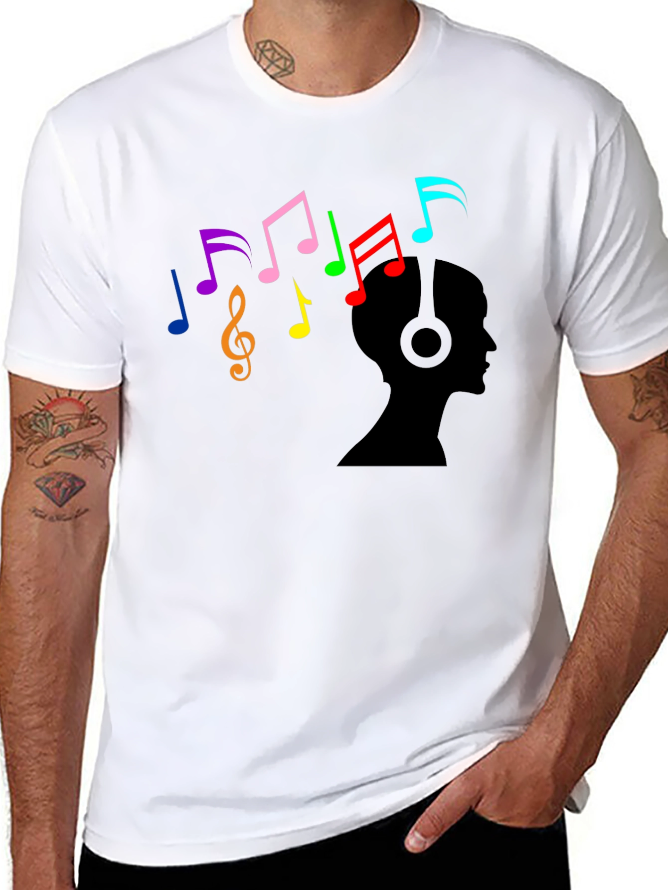 Musical Mind T-Shirt - Black Cotton Tee