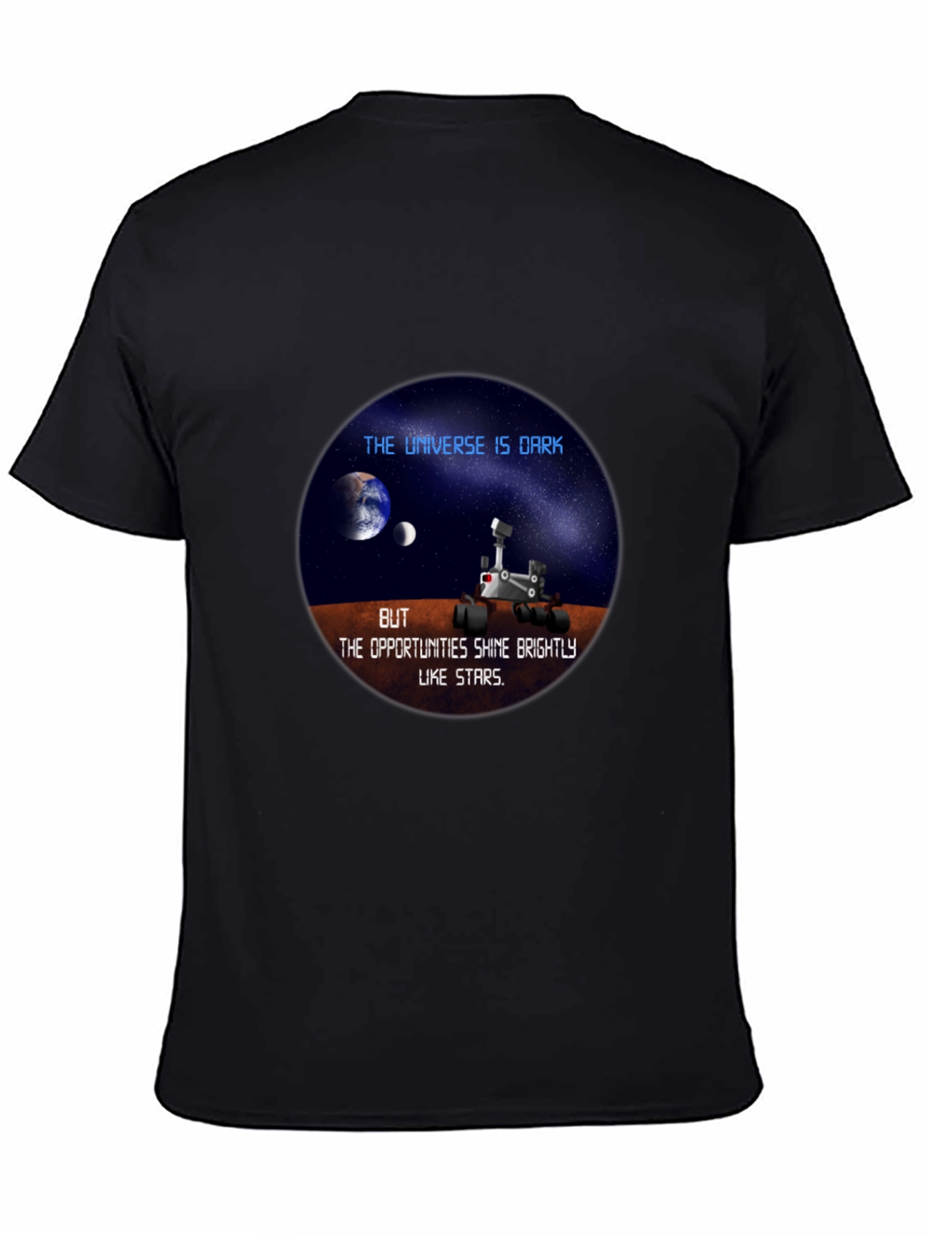 Universe Dark Mars Rover Graphic Tee