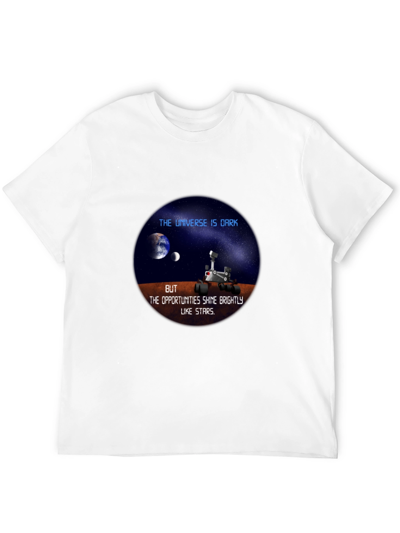 Universe Dark Mars Rover Graphic Tee