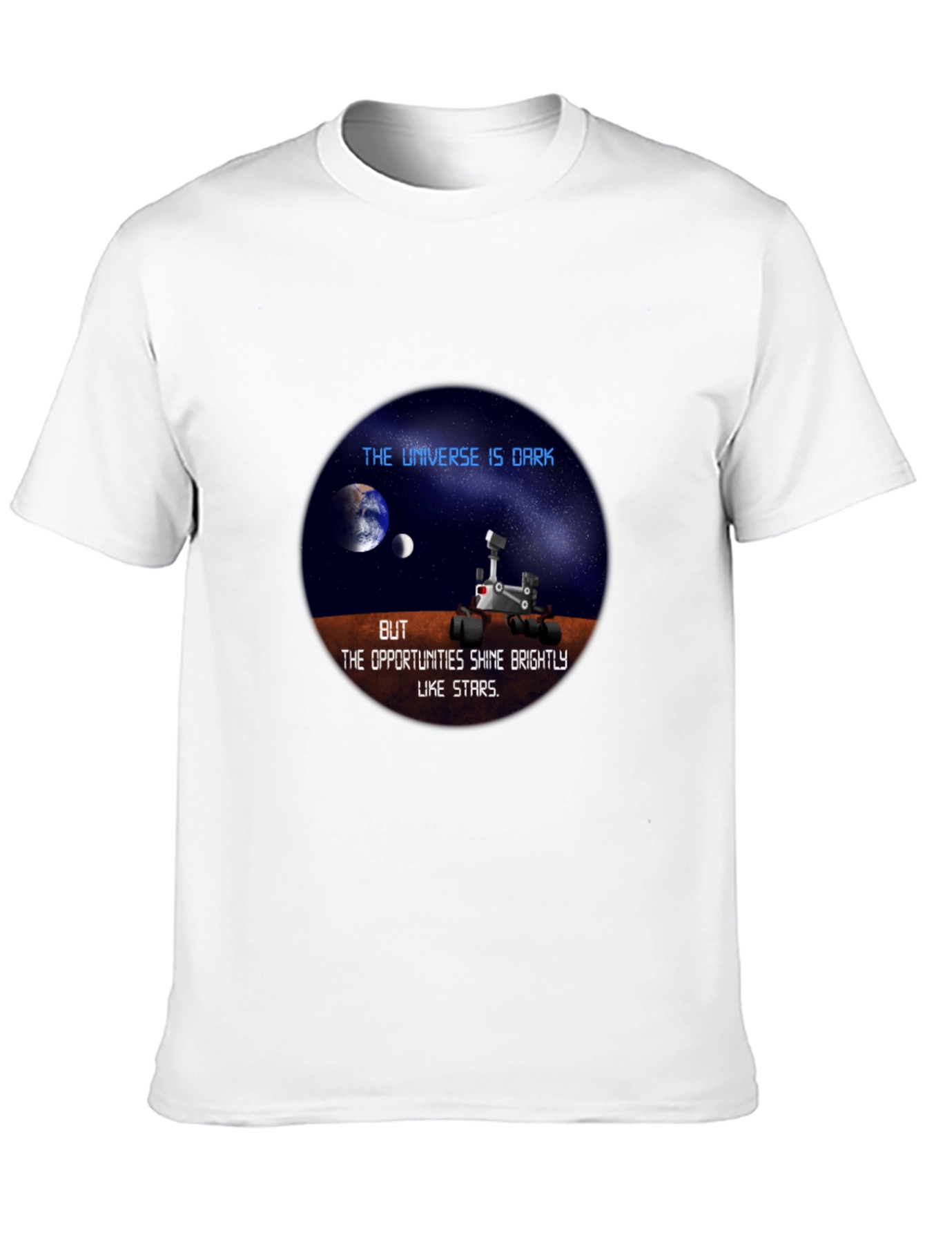 Universe Dark Mars Rover Graphic Tee