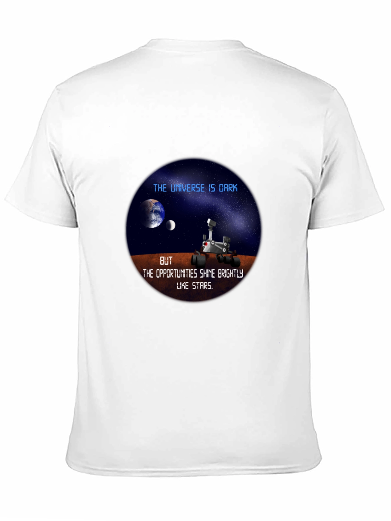 Universe Dark Mars Rover Graphic Tee