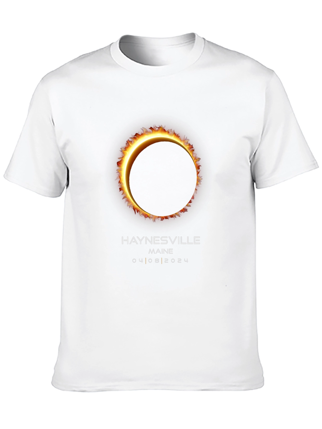 Haynesville Maine Eclipse T-Shirt - April 8 2024