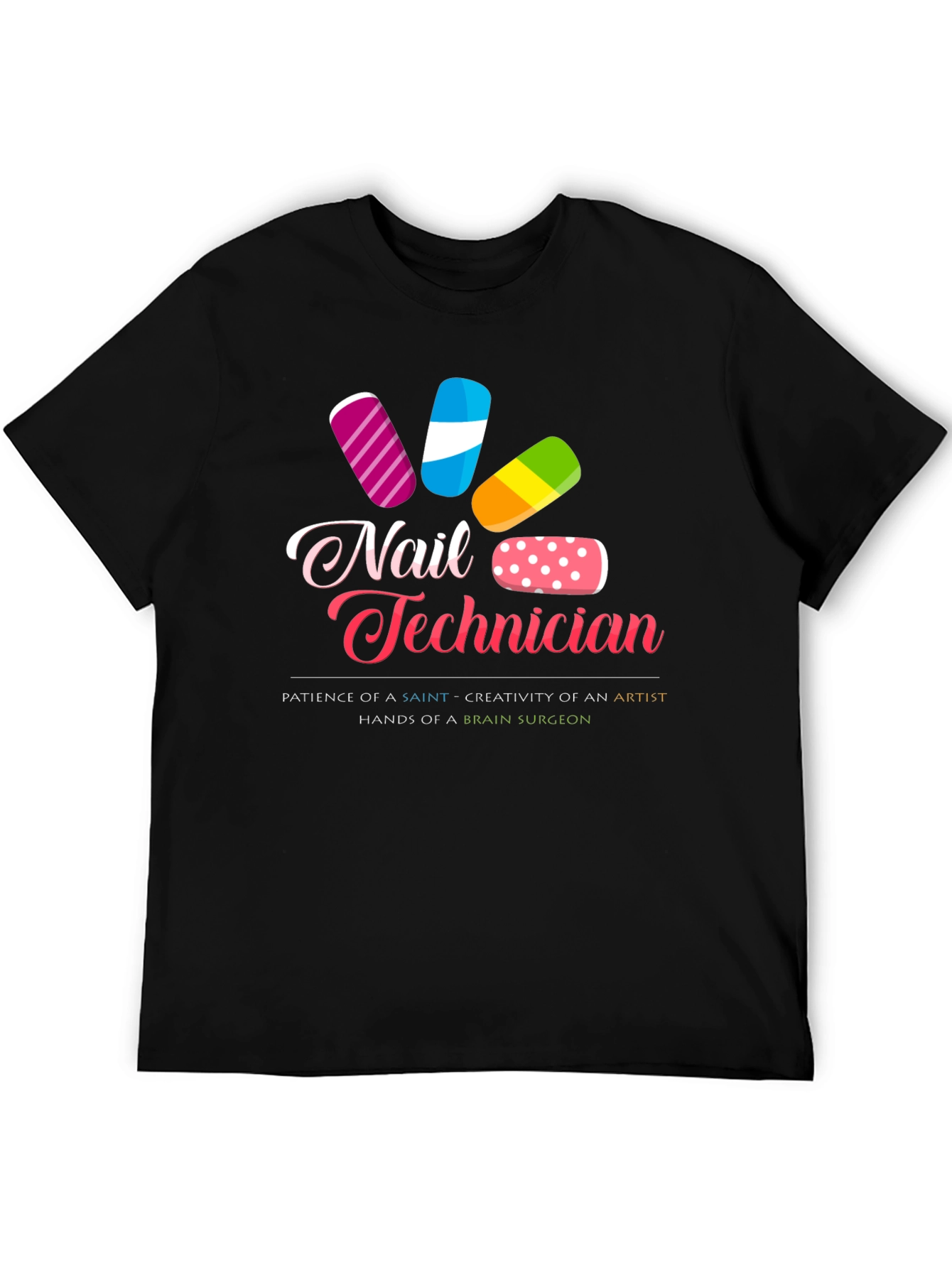 Nail Technician Graphic T-Shirt - Stylish Salon Apparel