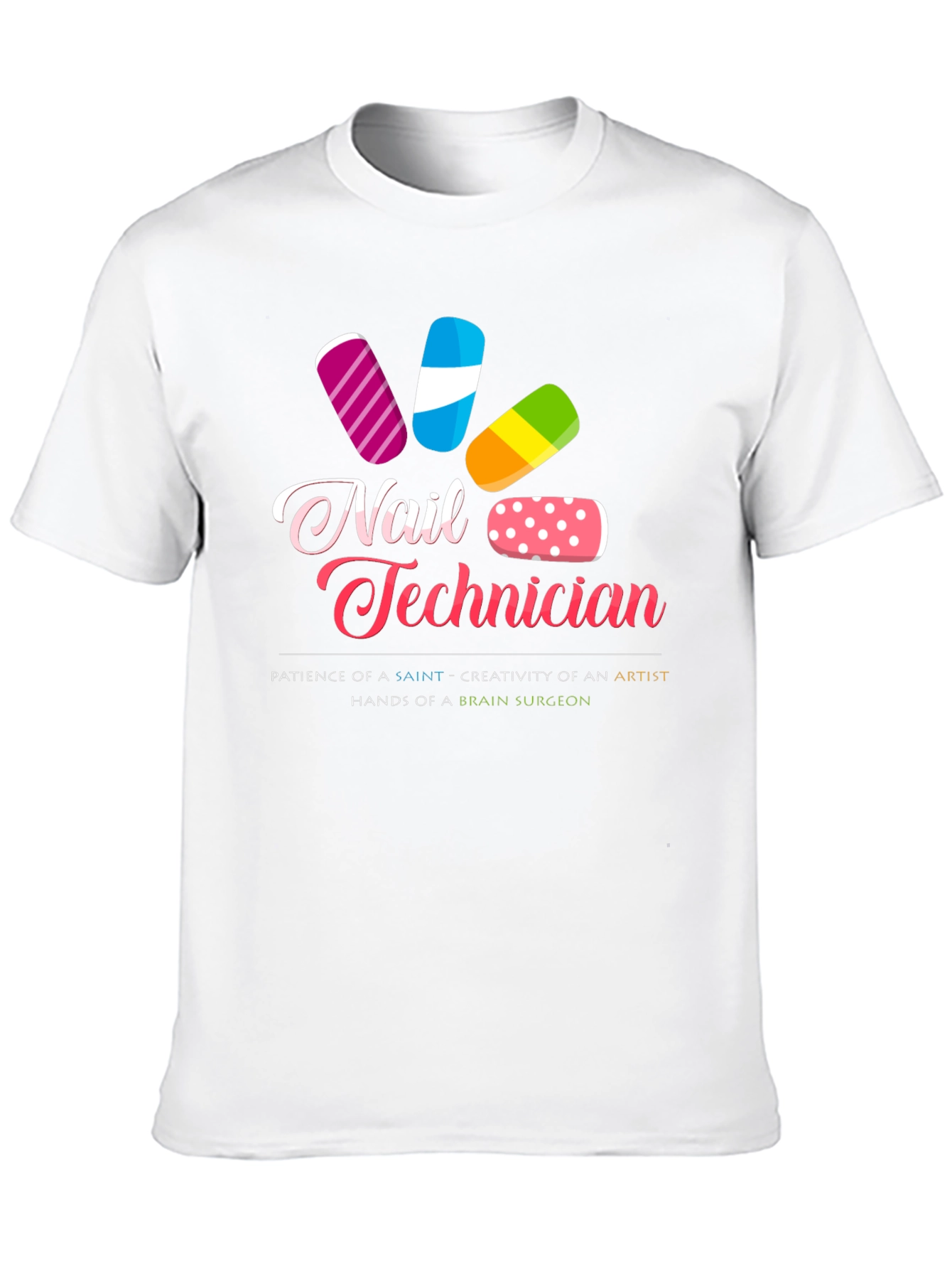 Nail Technician Graphic T-Shirt - Stylish Salon Apparel