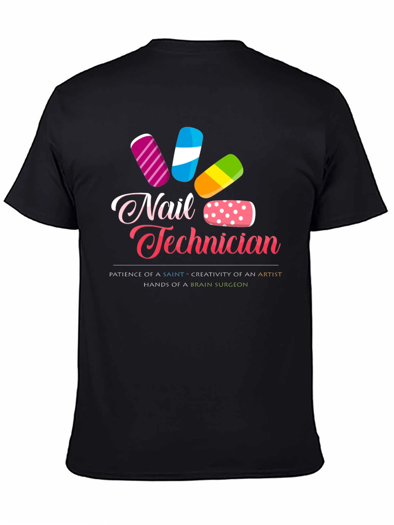 Nail Technician Graphic T-Shirt - Stylish Salon Apparel