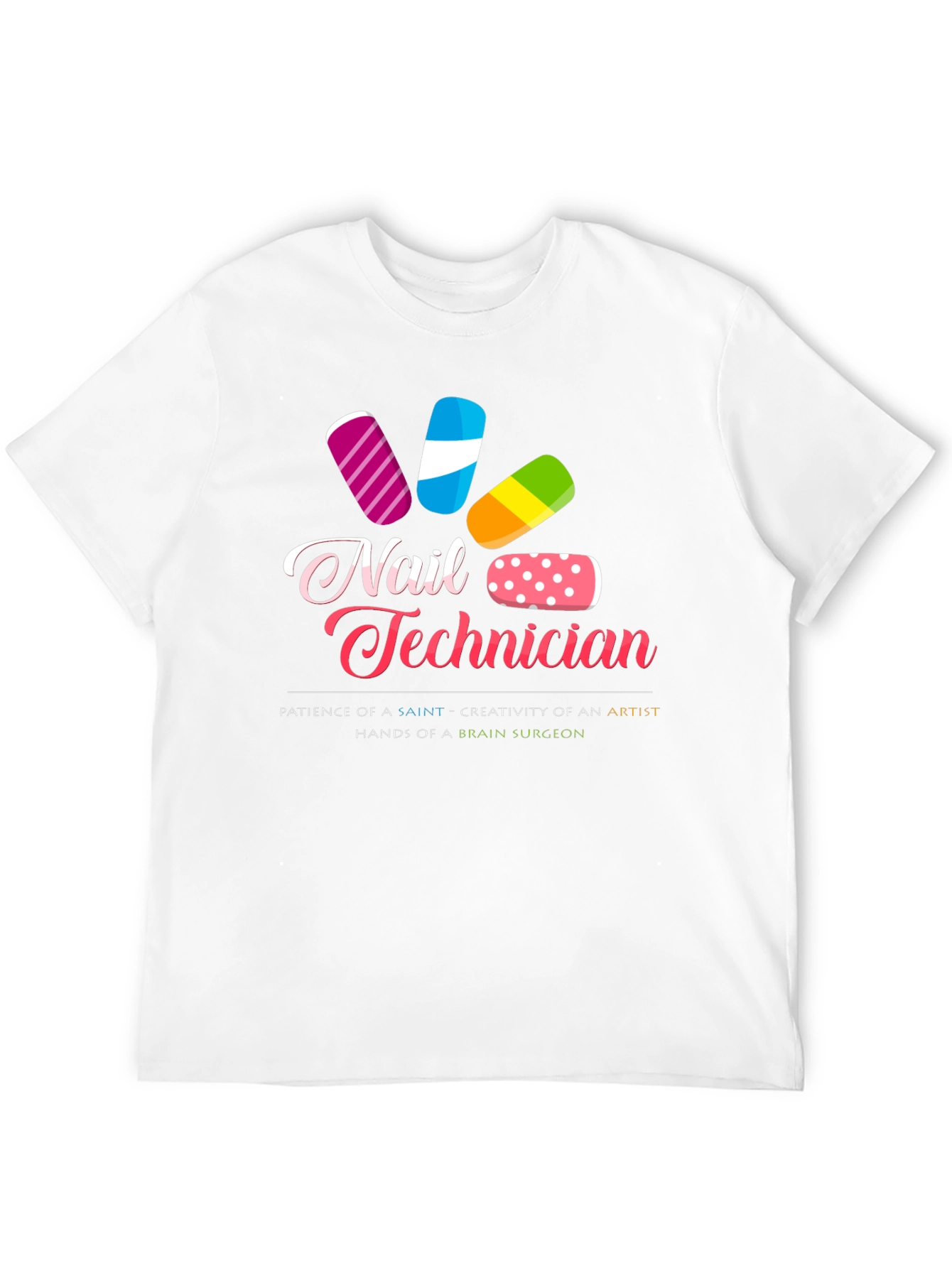 Nail Technician Graphic T-Shirt - Stylish Salon Apparel