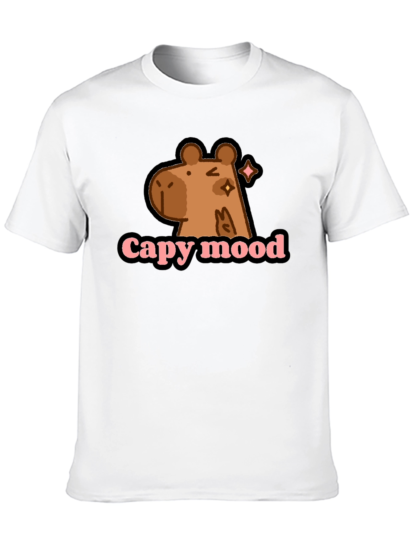 Capy Mood Black T-Shirt