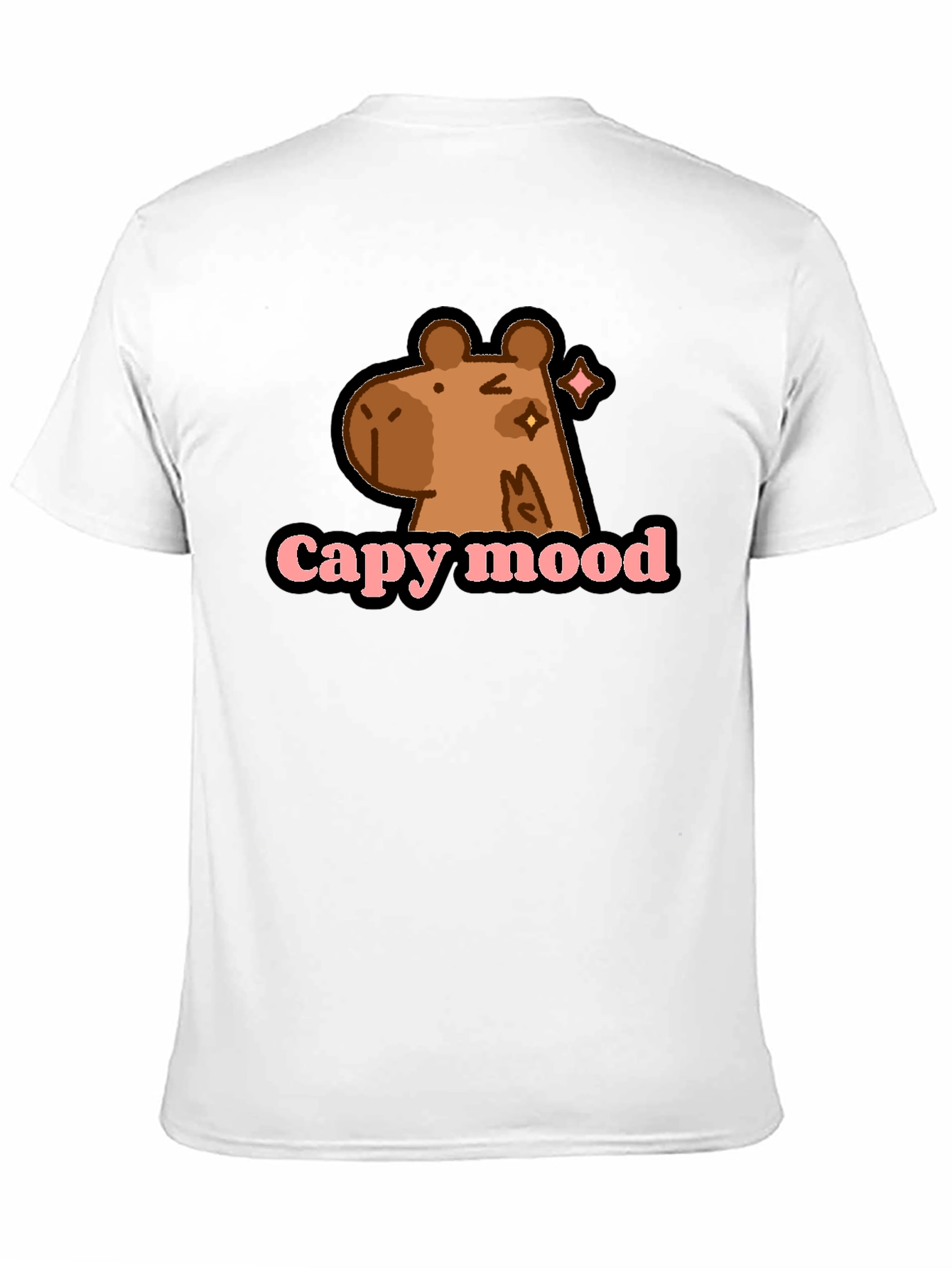 Capy Mood Black T-Shirt