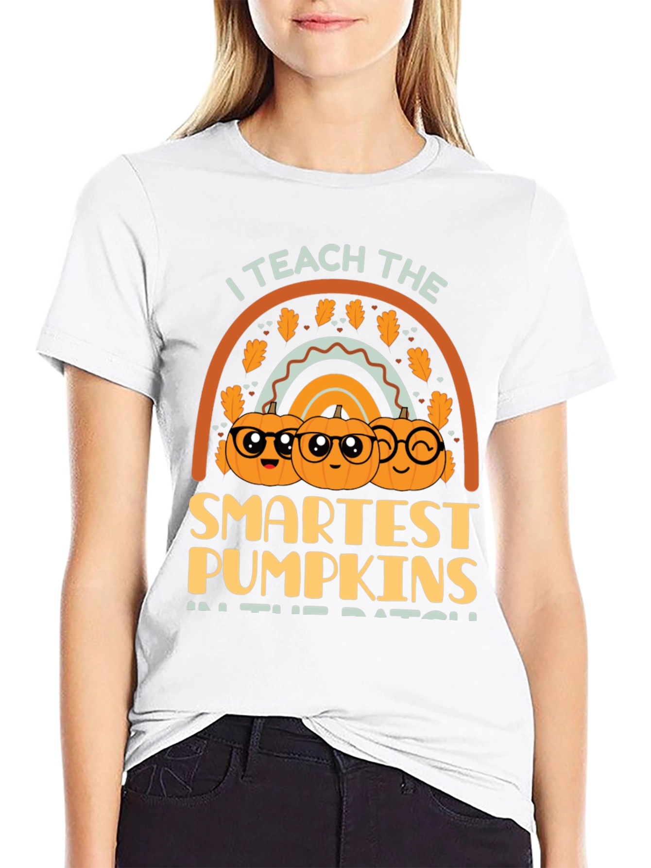 Teachers Smartest Pumpkins Halloween T-Shirt