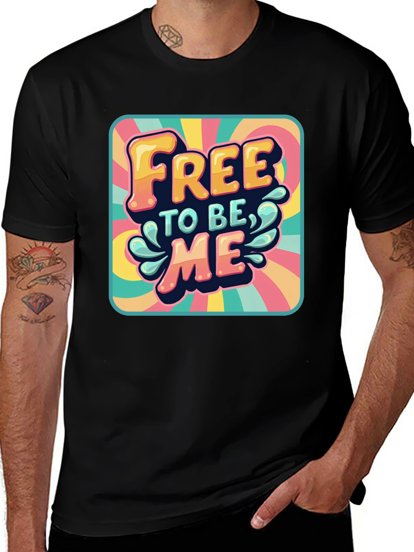 Retro Free to be Me Graphic Tee