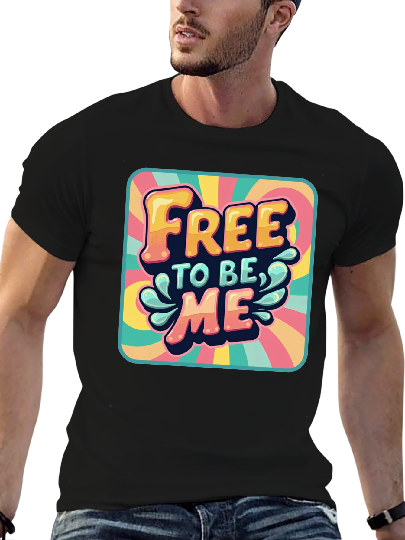 Retro Free to be Me Graphic Tee