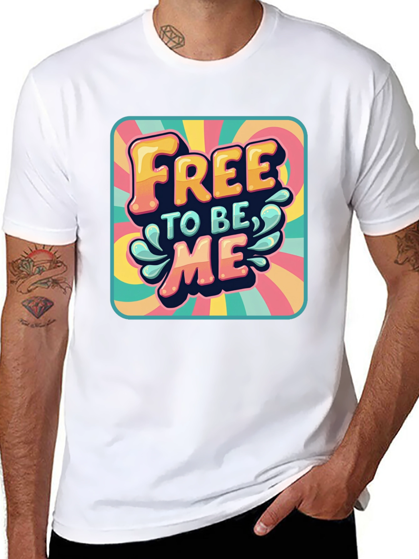 Retro Free to be Me Graphic Tee