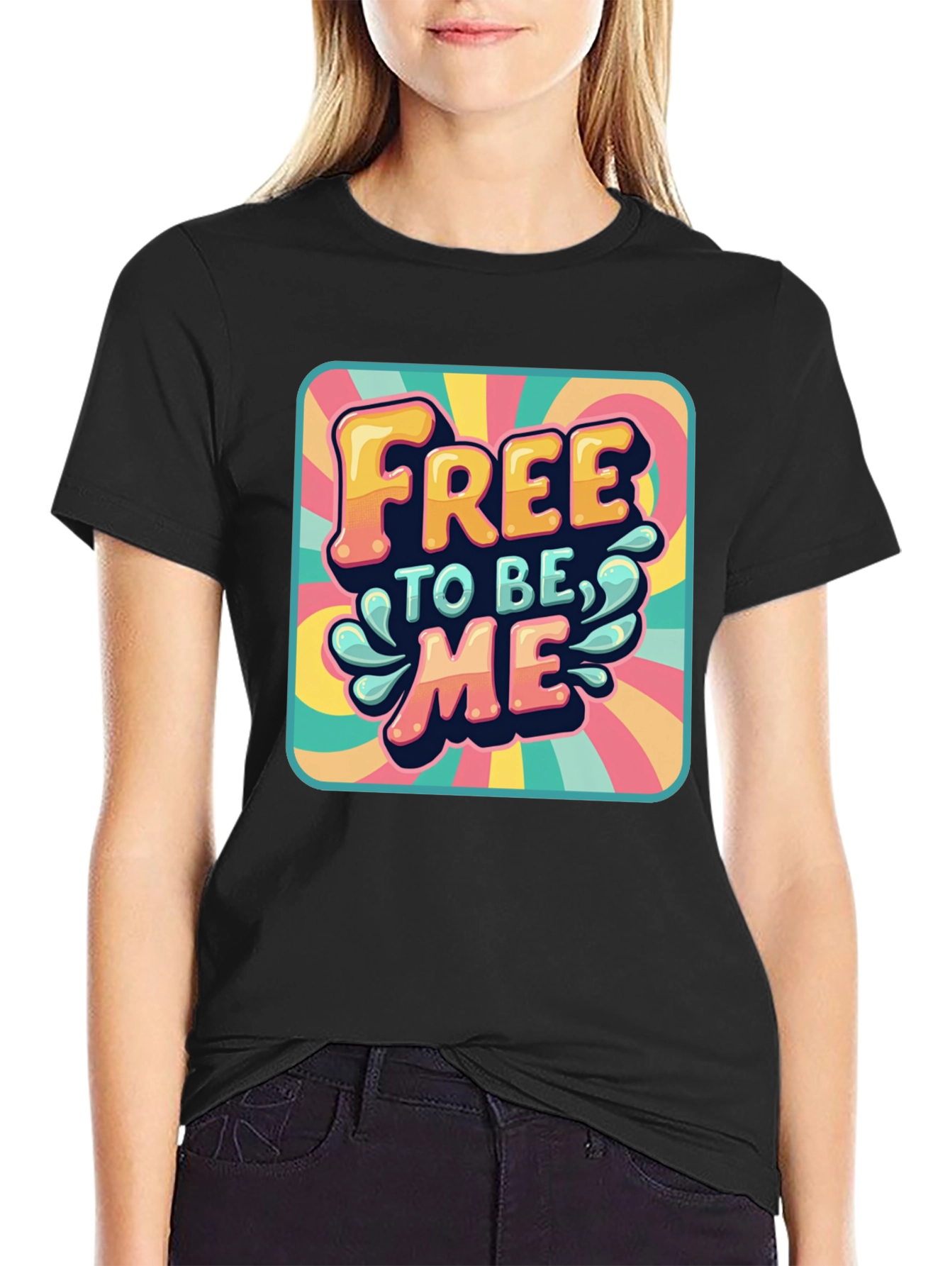 Retro Free to be Me Graphic Tee