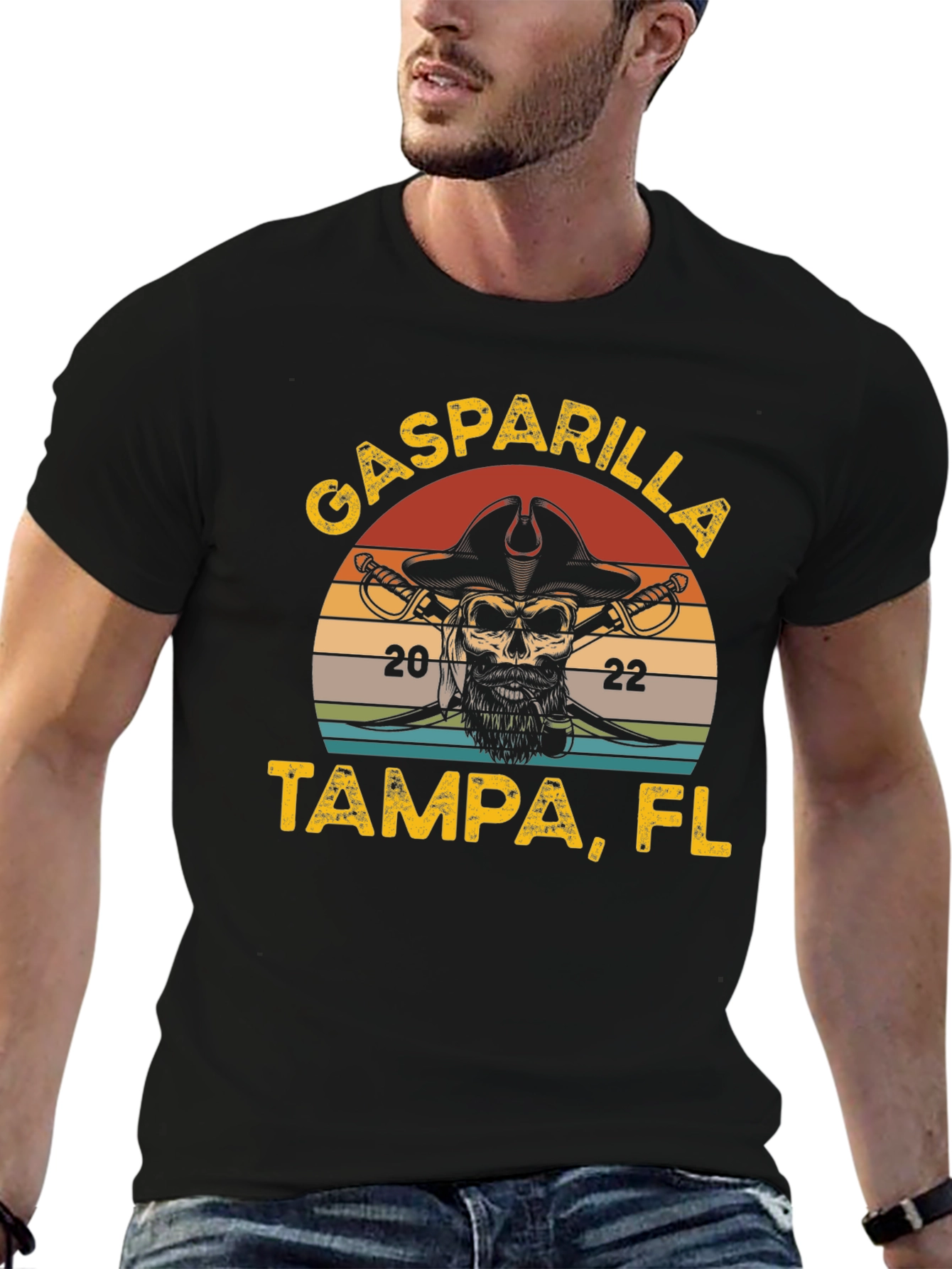 Gasparilla Tampa FL T-Shirt Pirate Design