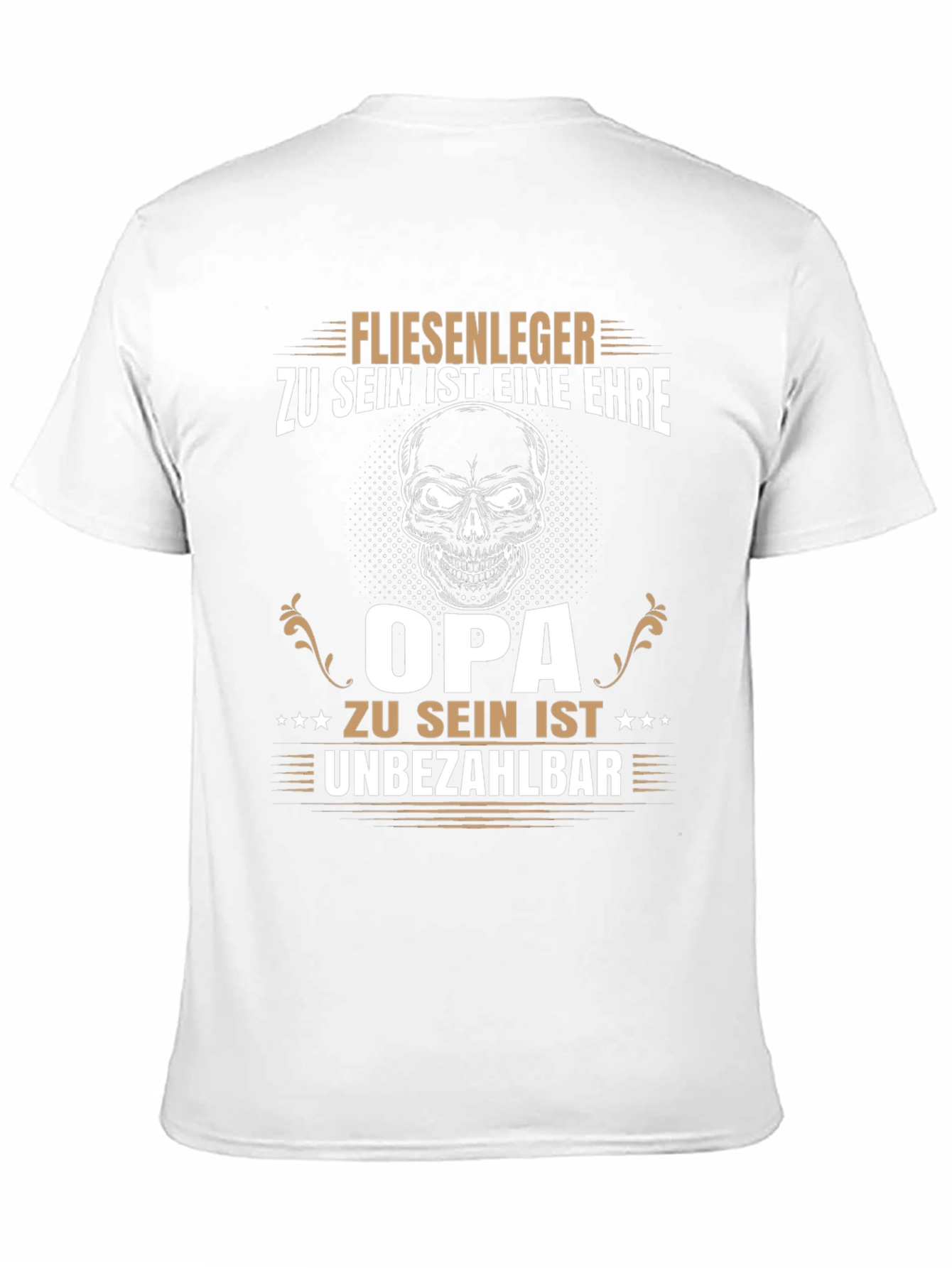 Tile Layer Grandpa Black T-Shirt
