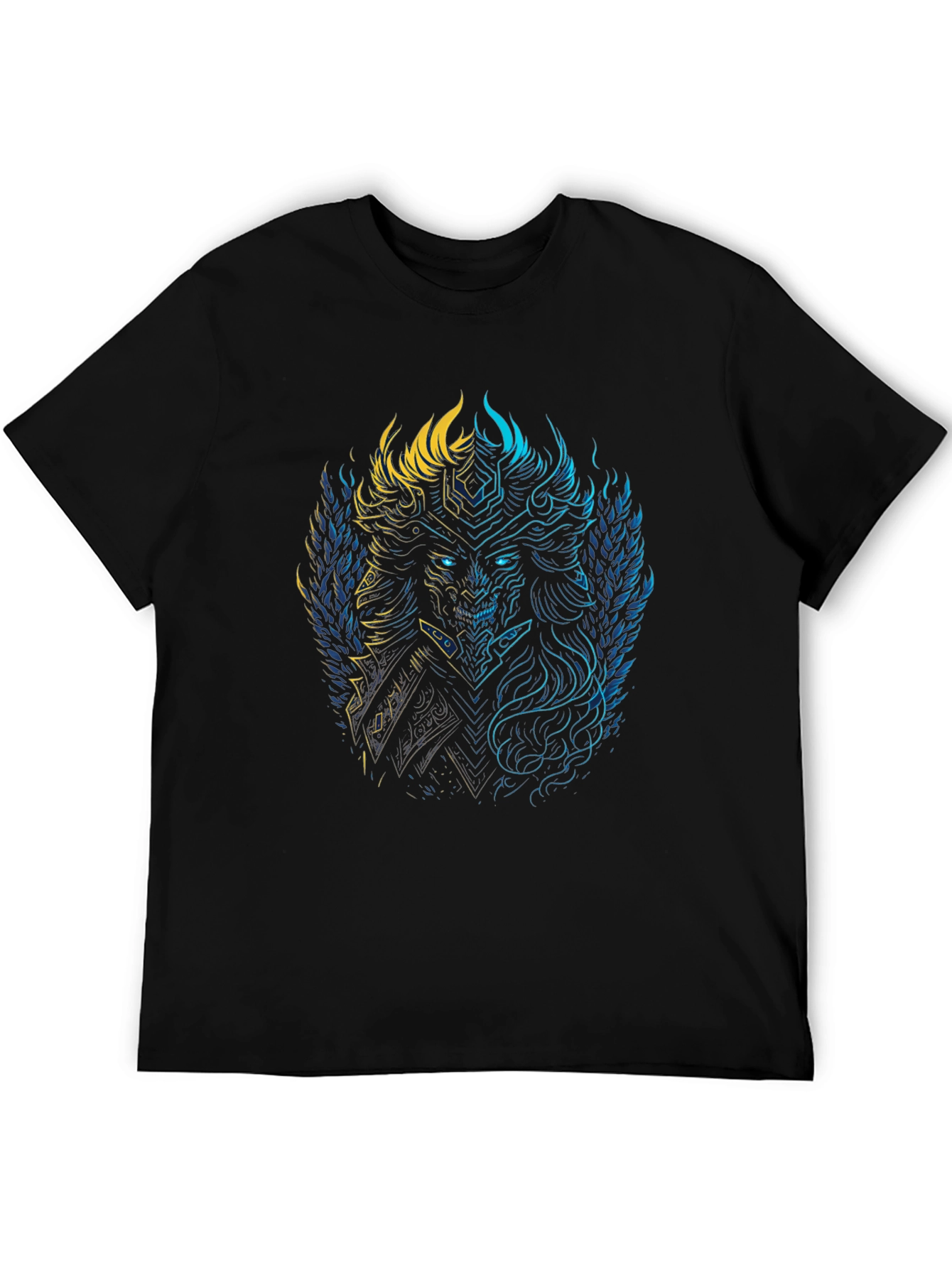 Viking Warrior Graphic Tee - Black