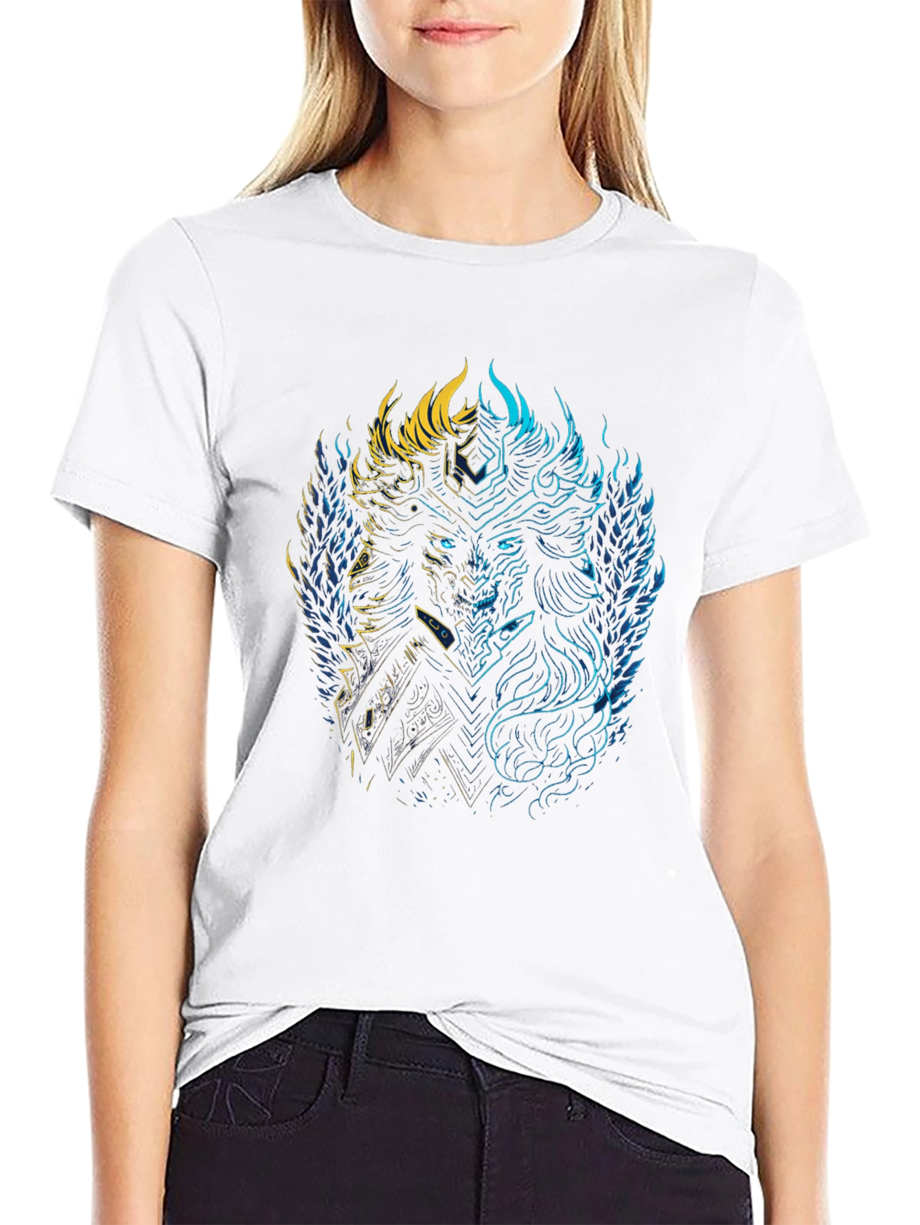Viking Warrior Graphic Tee - Black