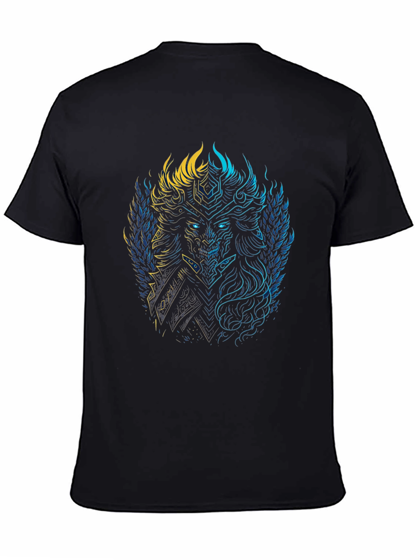 Viking Warrior Graphic Tee - Black