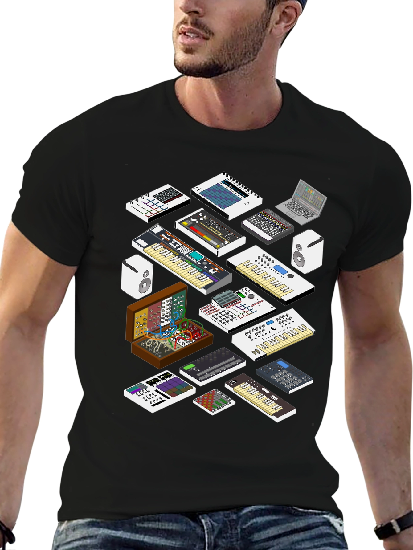 Synthesizer Graphic T-Shirt
