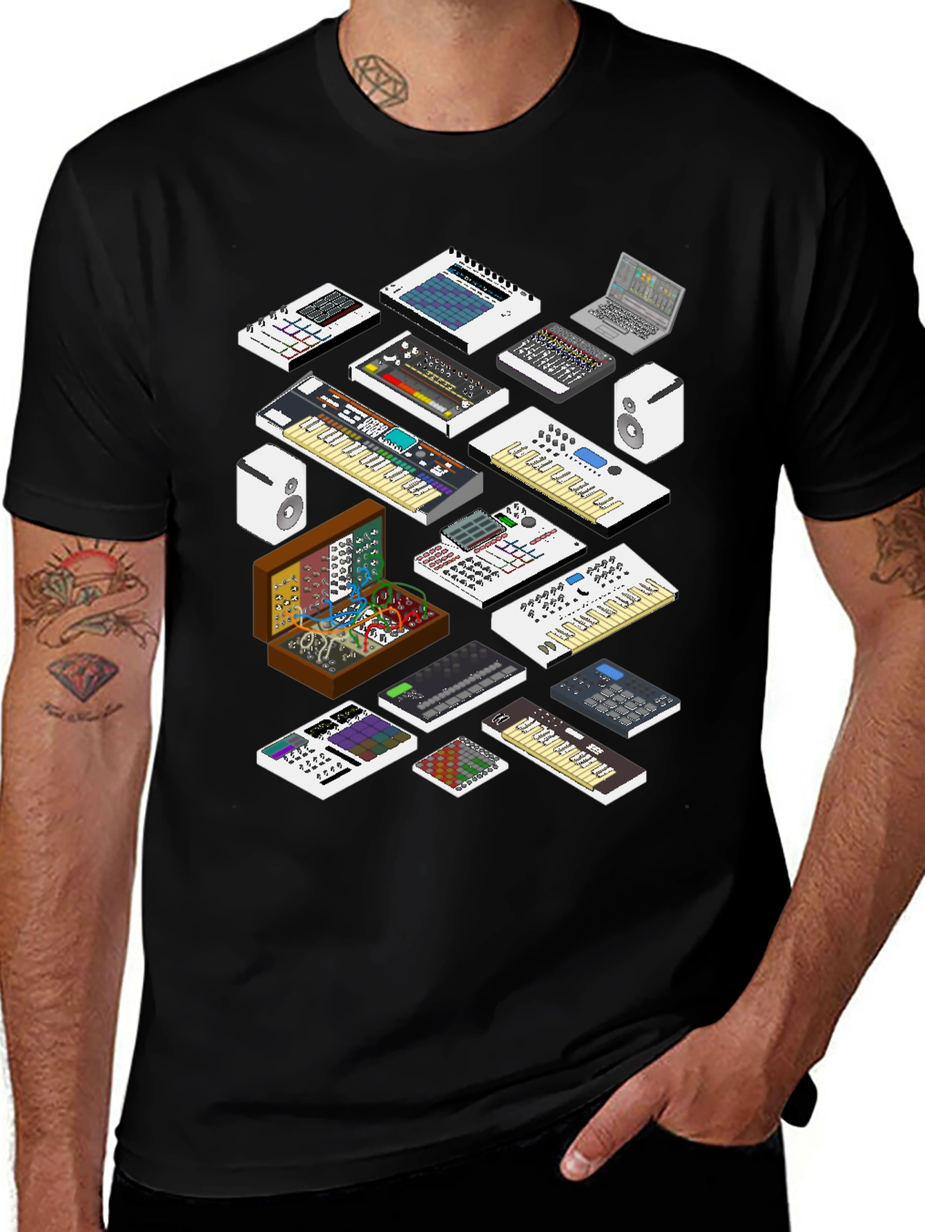 Synthesizer Graphic T-Shirt