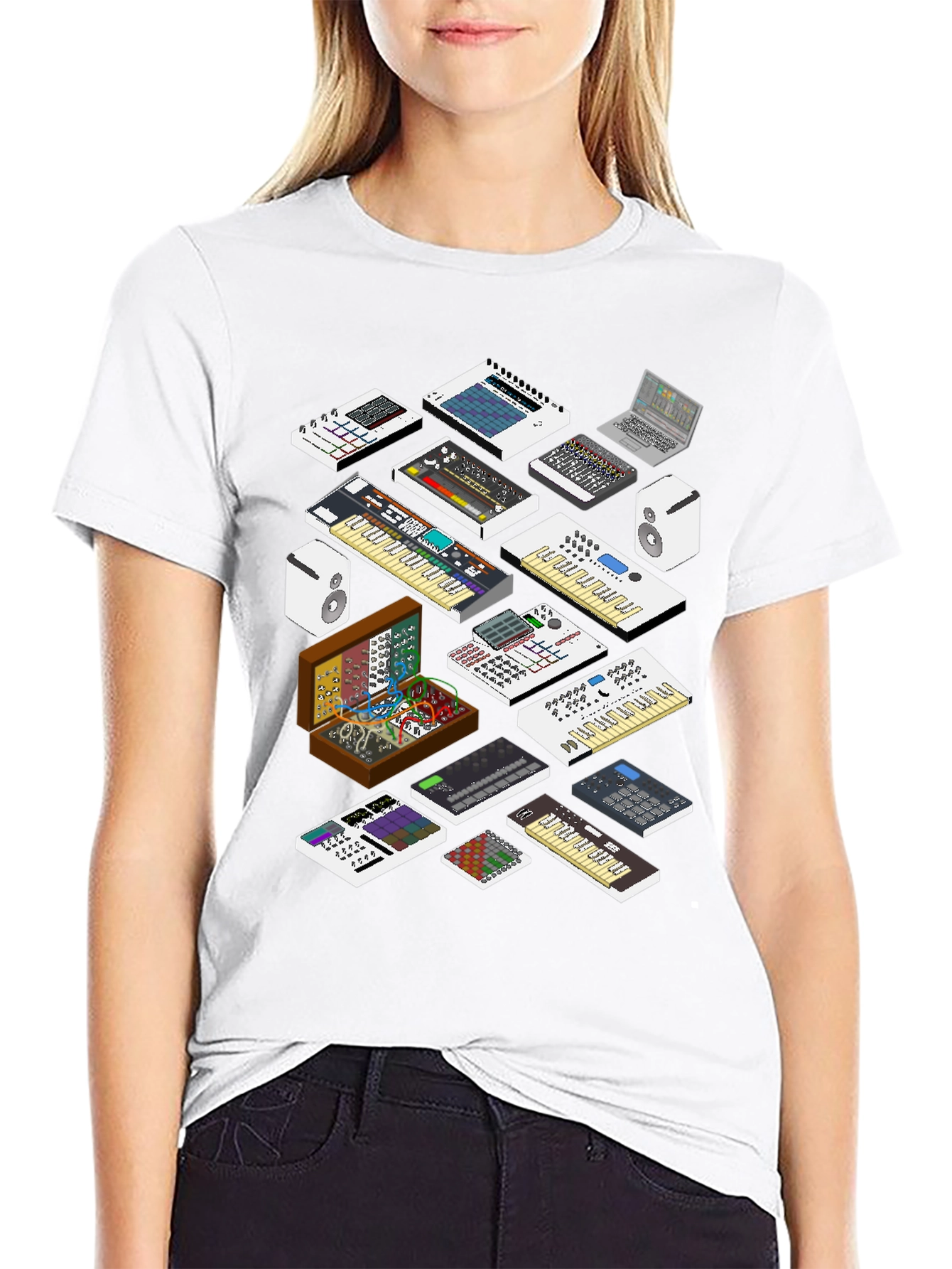 Synthesizer Graphic T-Shirt
